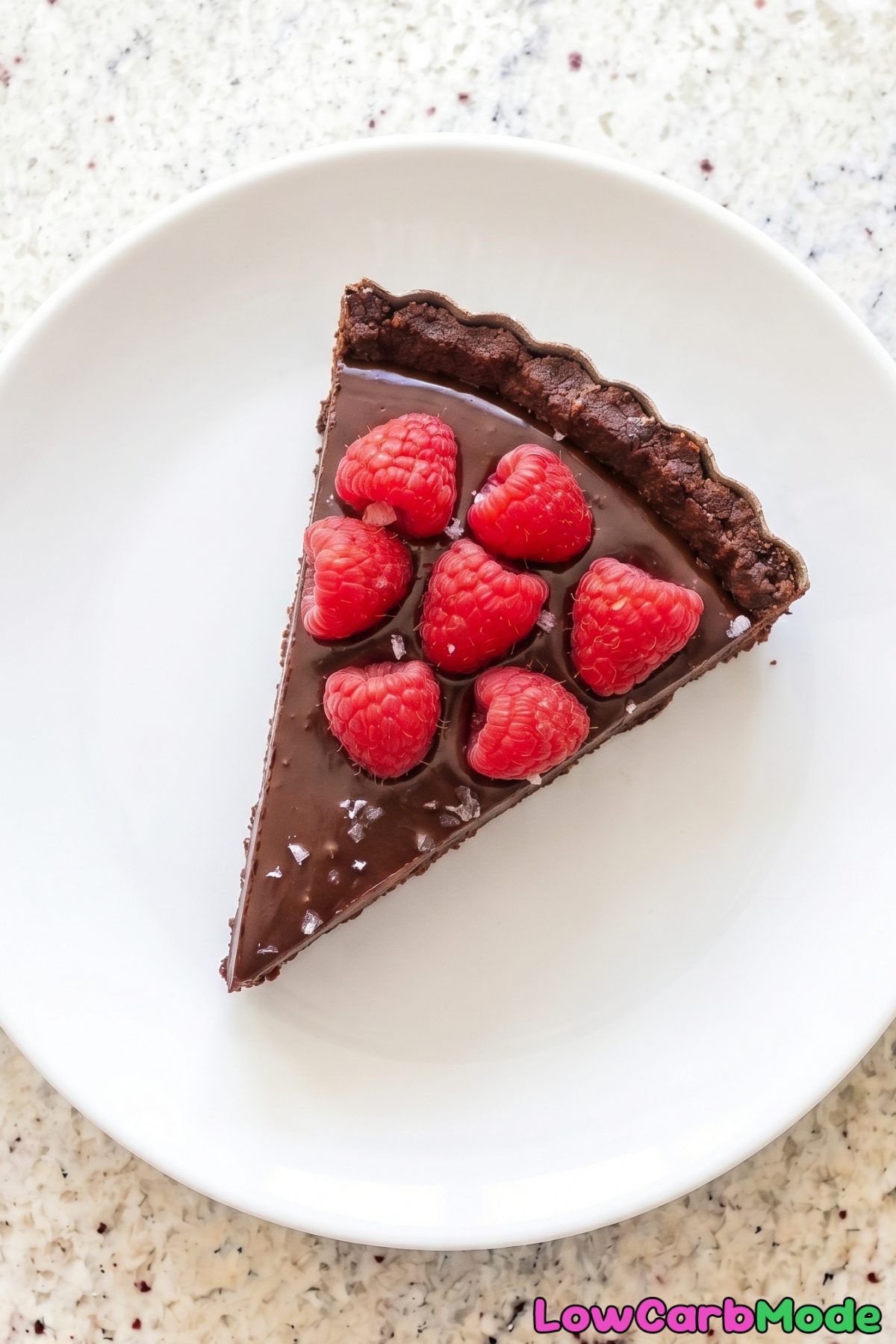 Gorgeous keto chocolate ganache tart