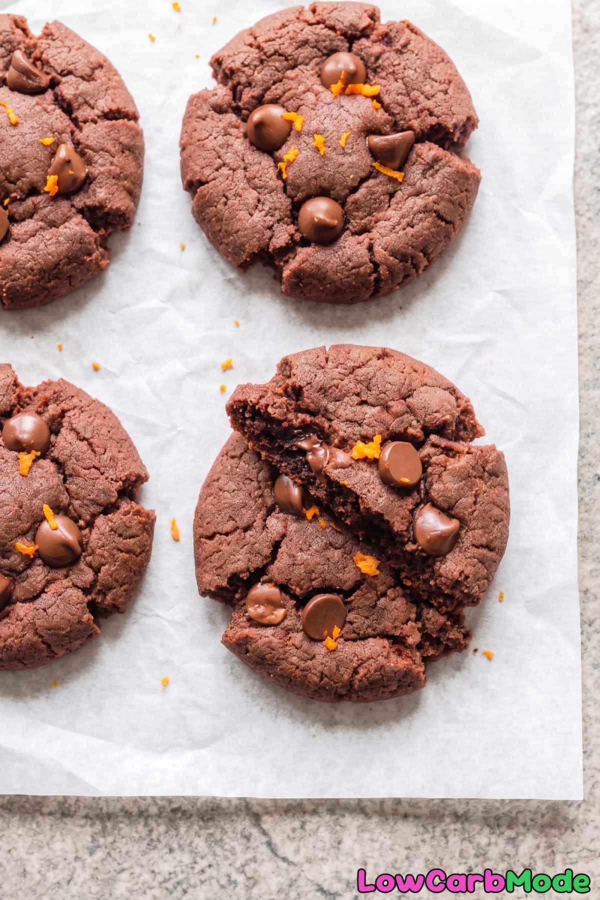 Easy keto chocolate orange cookies