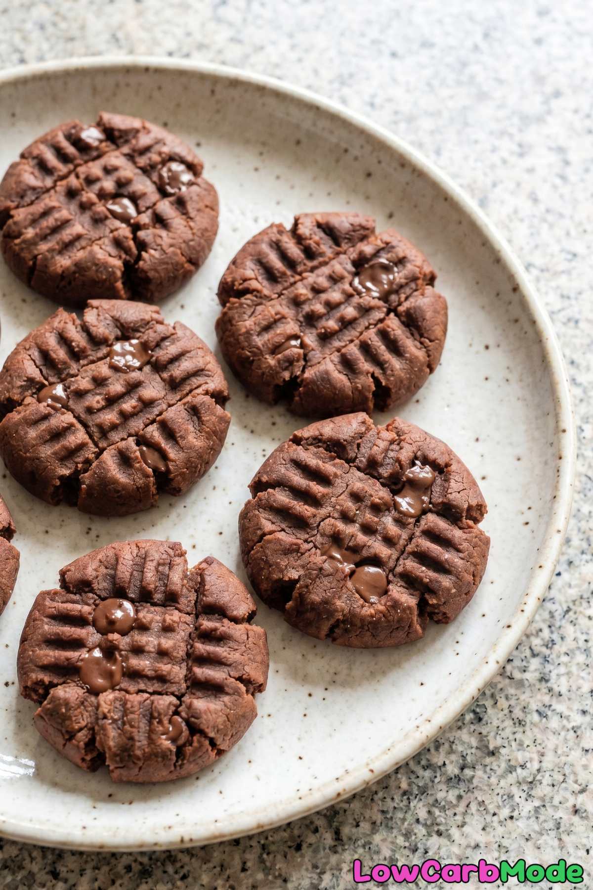 Decadent keto chocolate peanut butter cookies