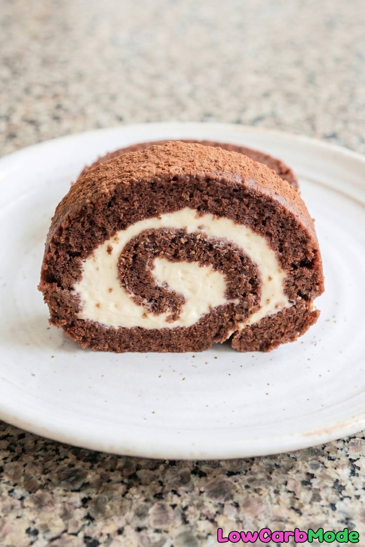 Luscious keto chocolate swiss roll filling