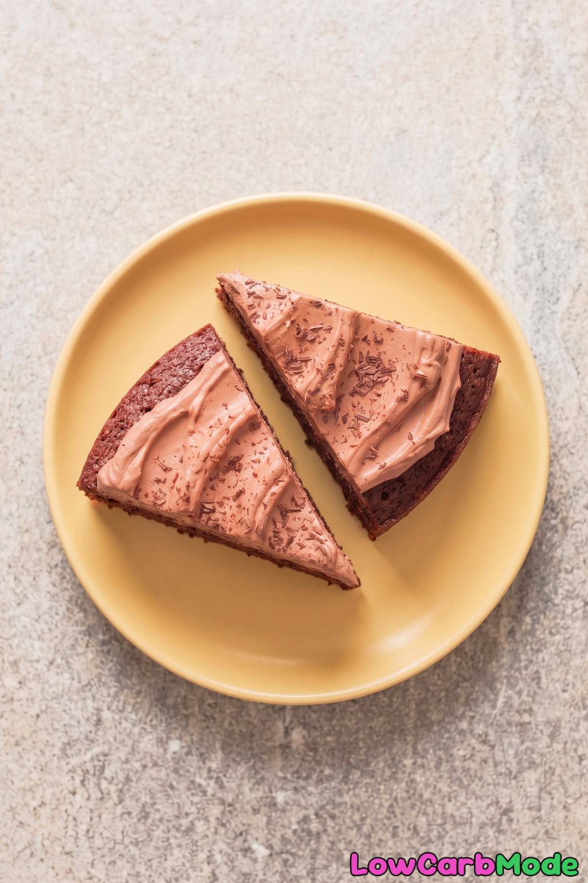 Fluffy low carb cocoa whipped cream cake