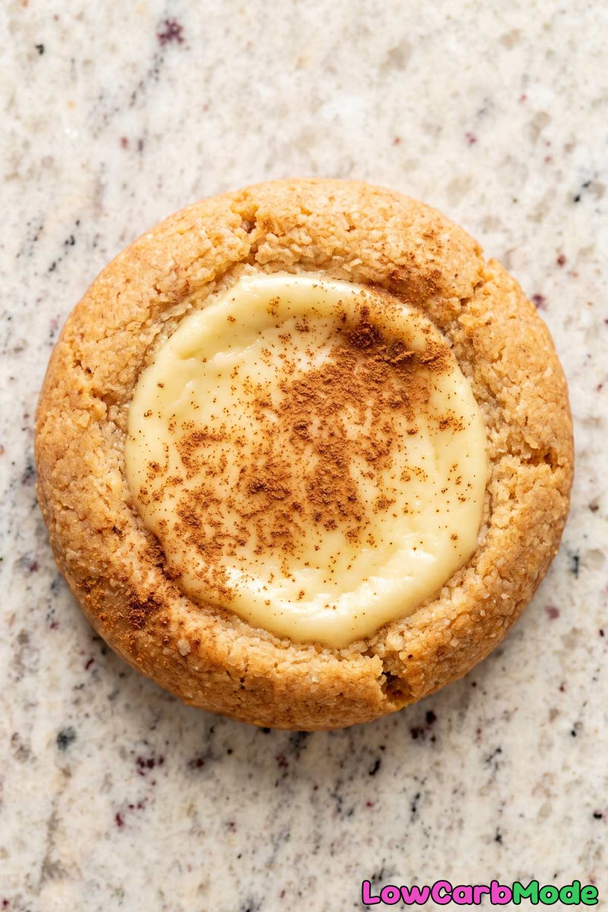 Homemade keto cinnamon cheesecake cookies