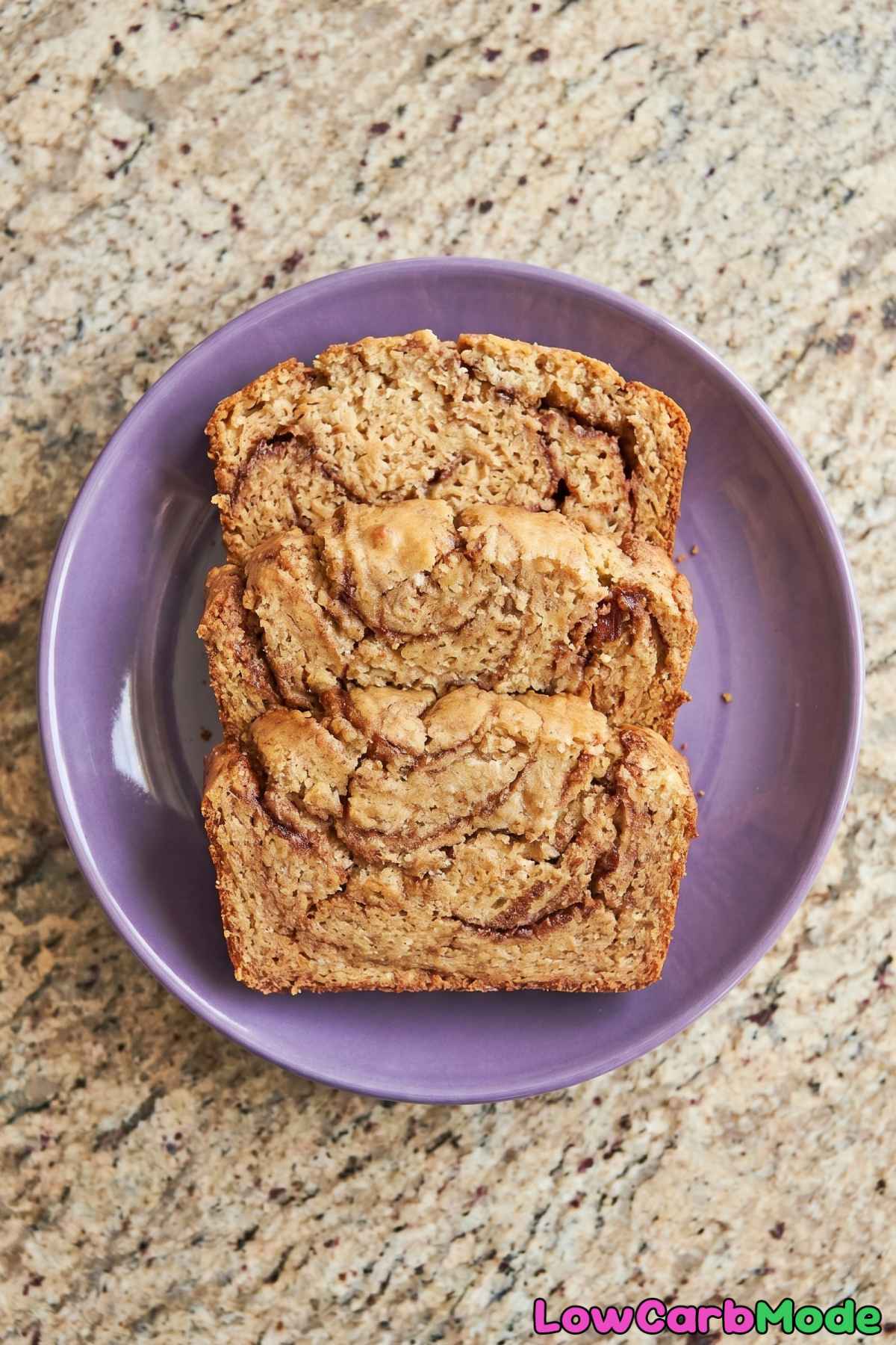 Easy keto cinnamon swirl bread recipe