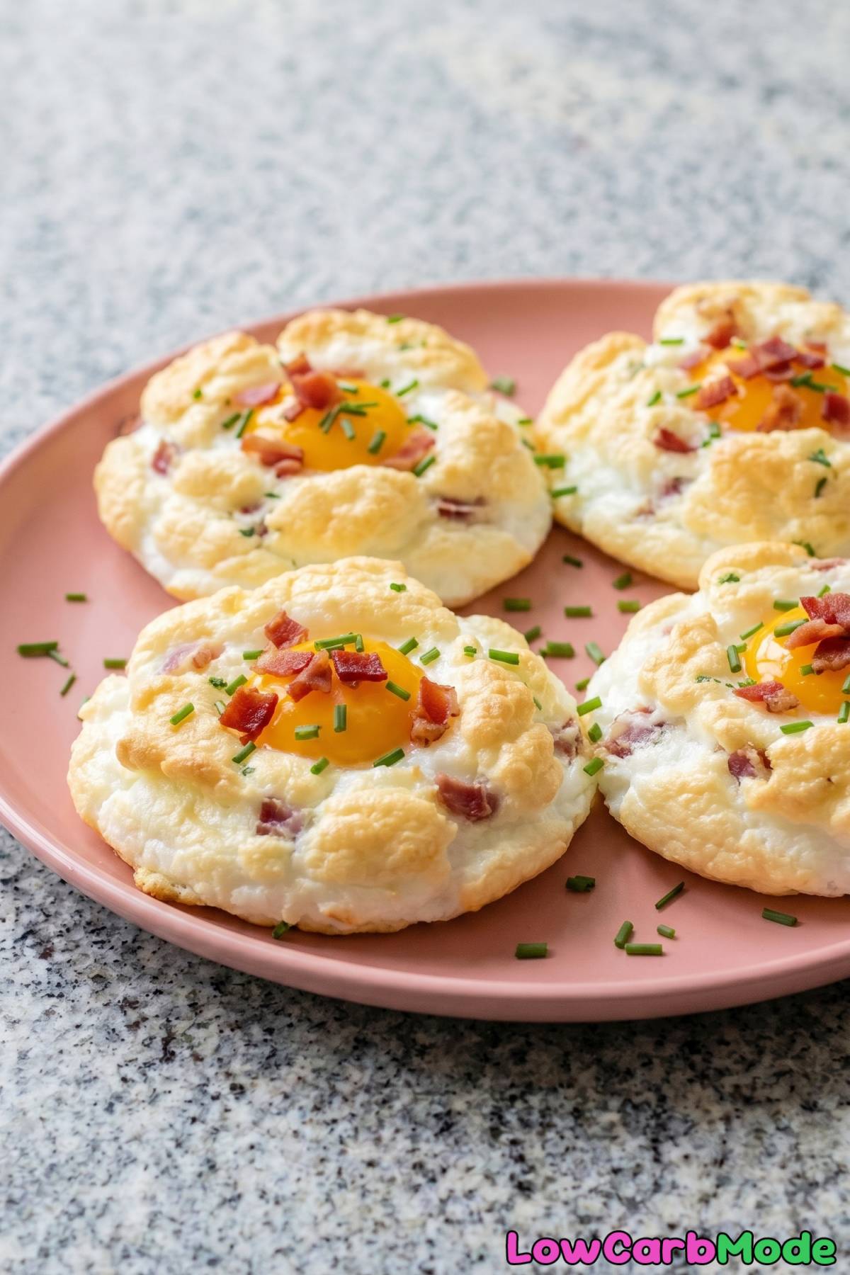 wholesome cloud eggs with bacon and chives