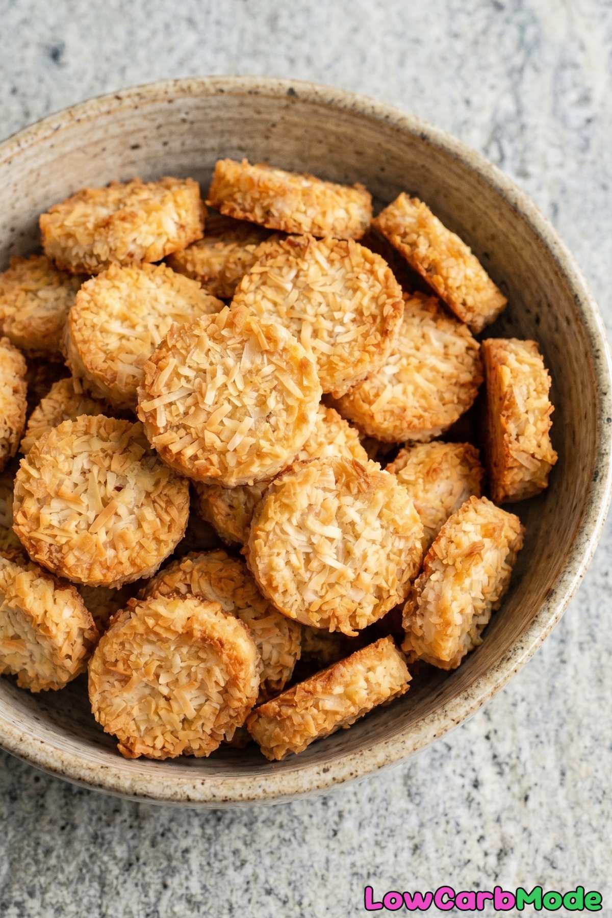 Satisfying keto coconut crunch cereal bites