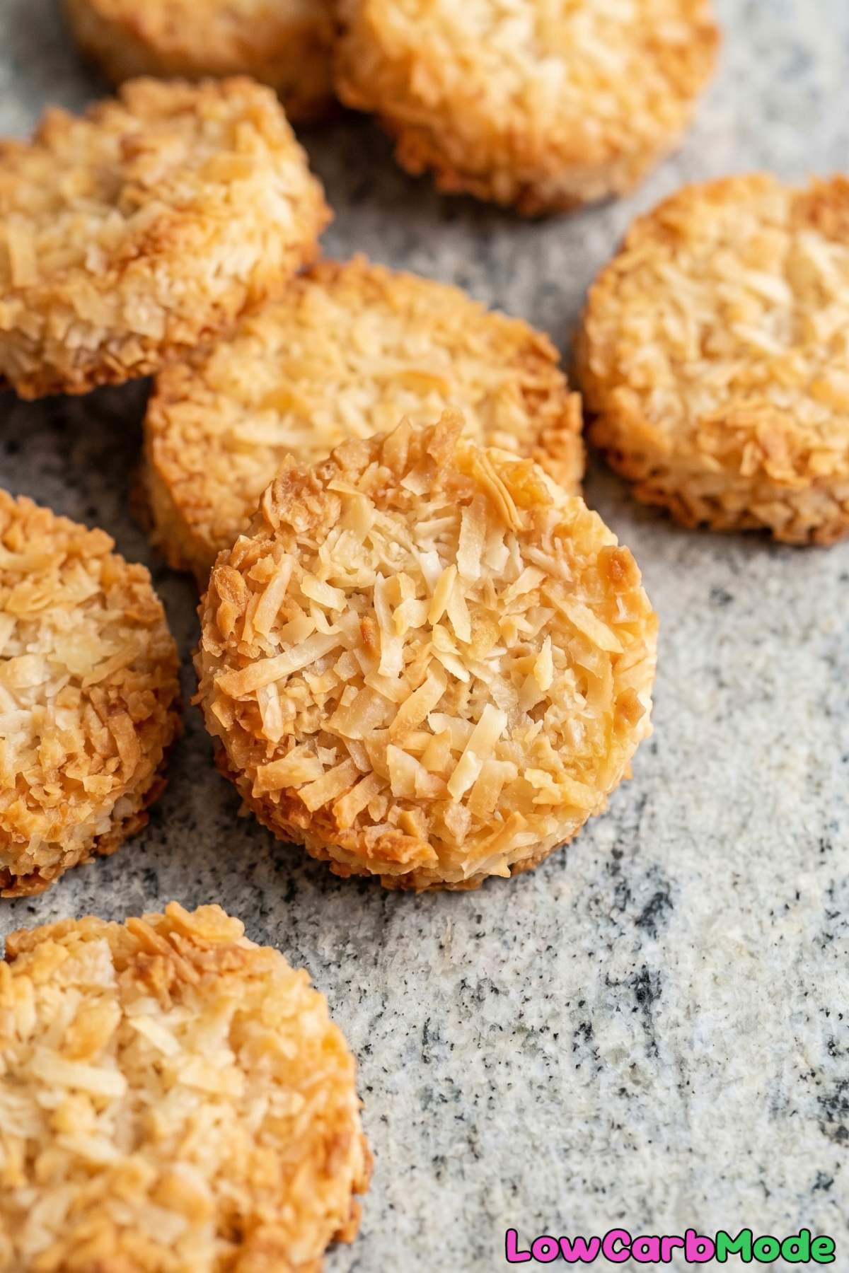 Golden keto coconut crunch cereal bites