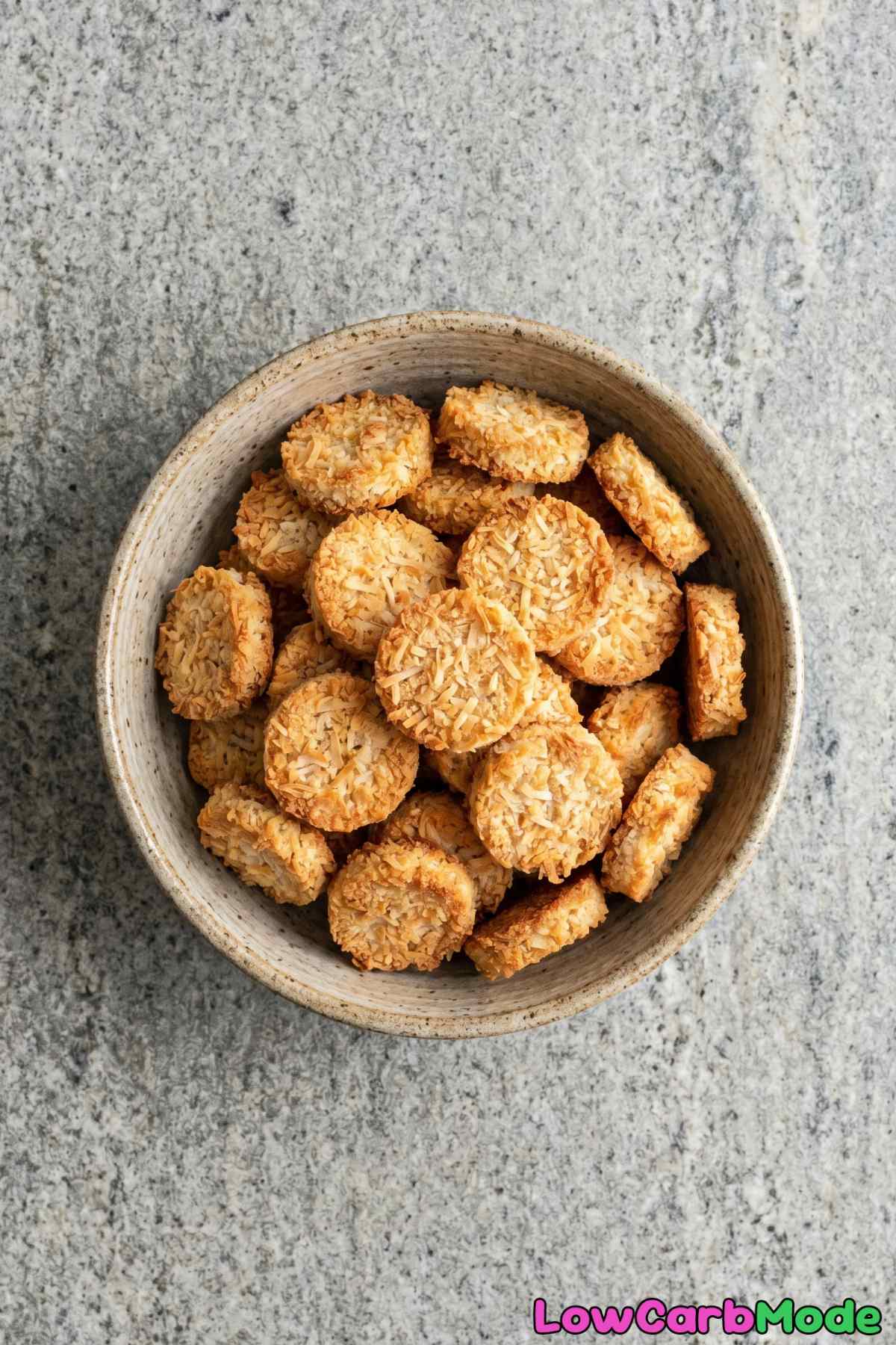 Wholesome keto coconut crunch cereal bites