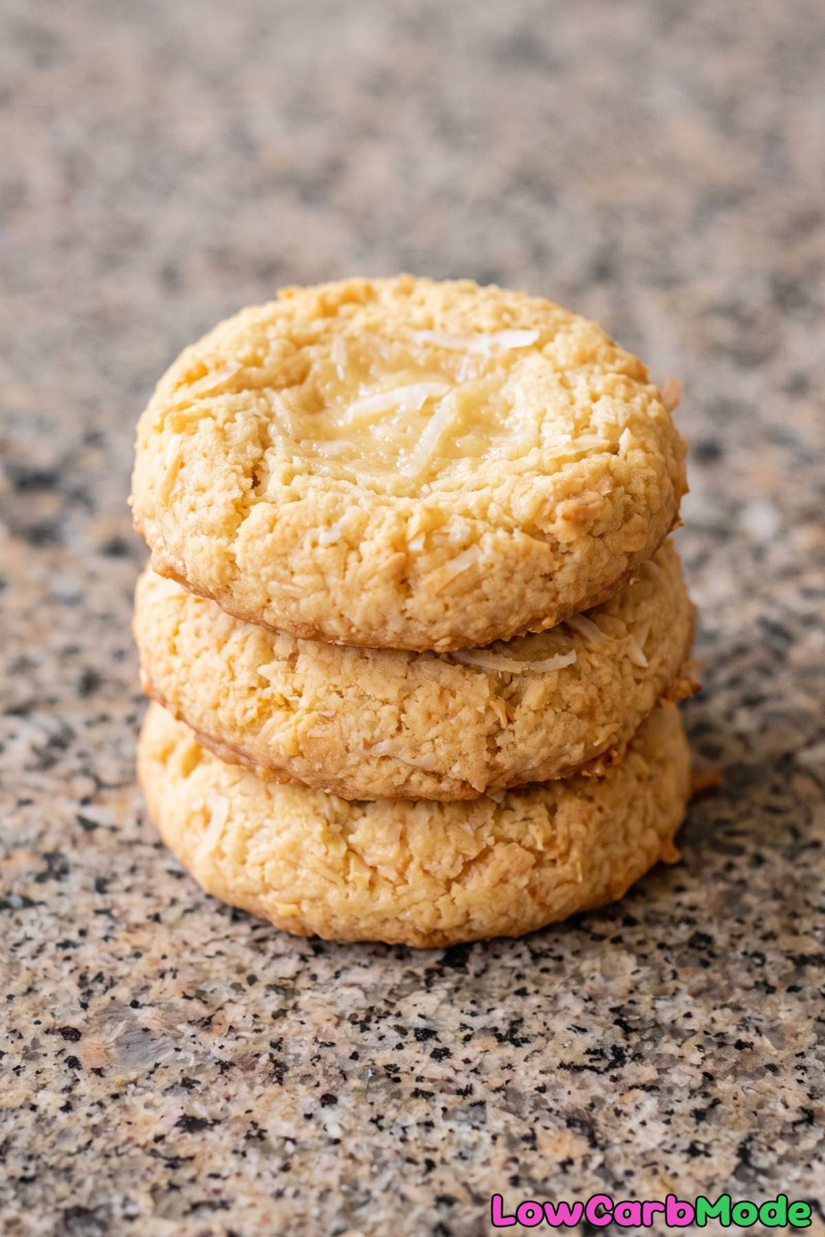 Creamy keto coconut custard cookies