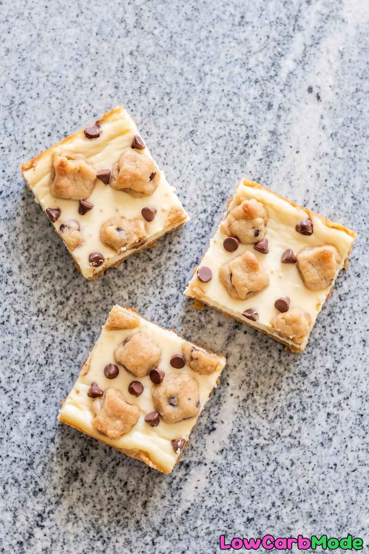 Creamy low carb cookie dough bars