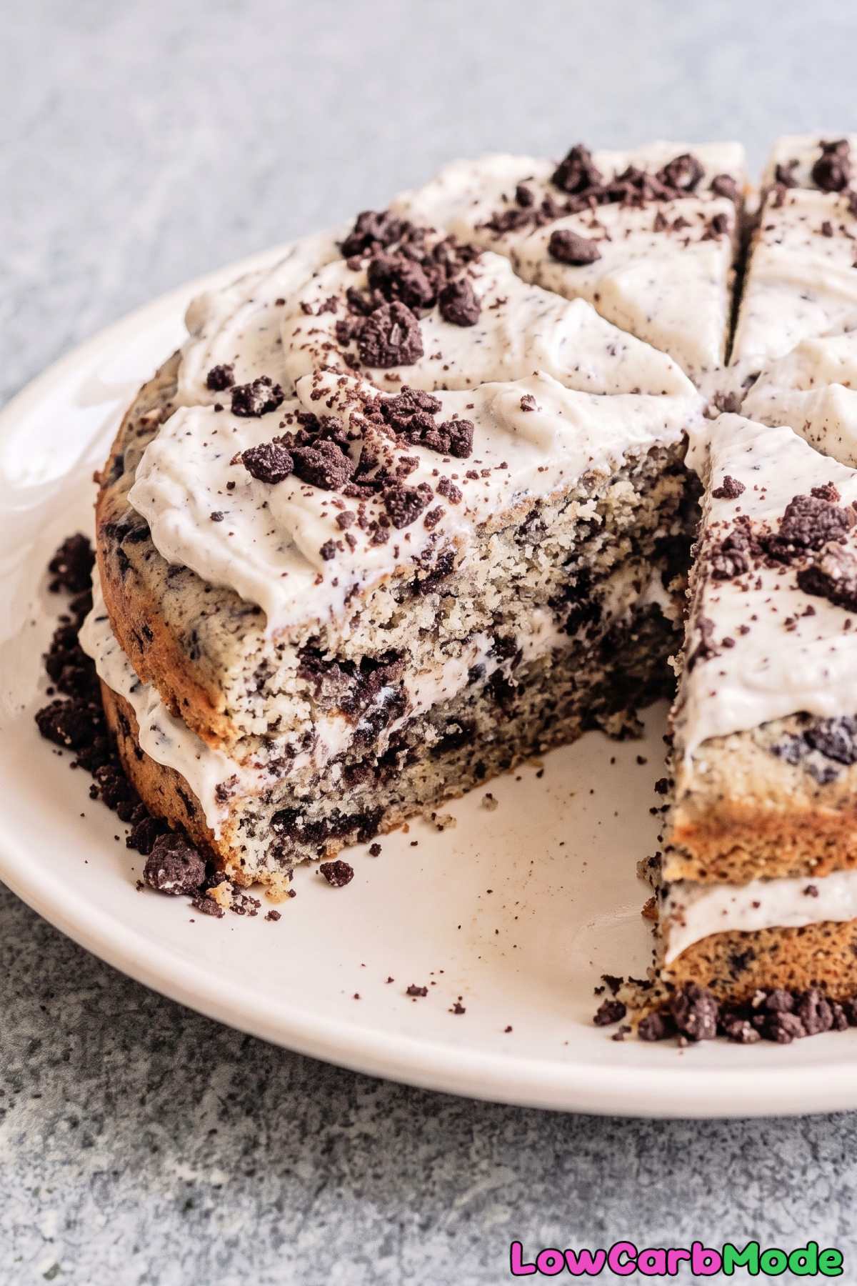 Sugar free cookies and cream cake