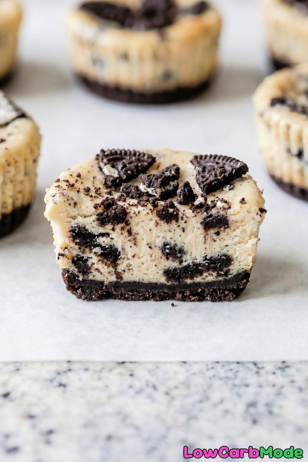 Luscious keto cookies and cream cheesecake bites