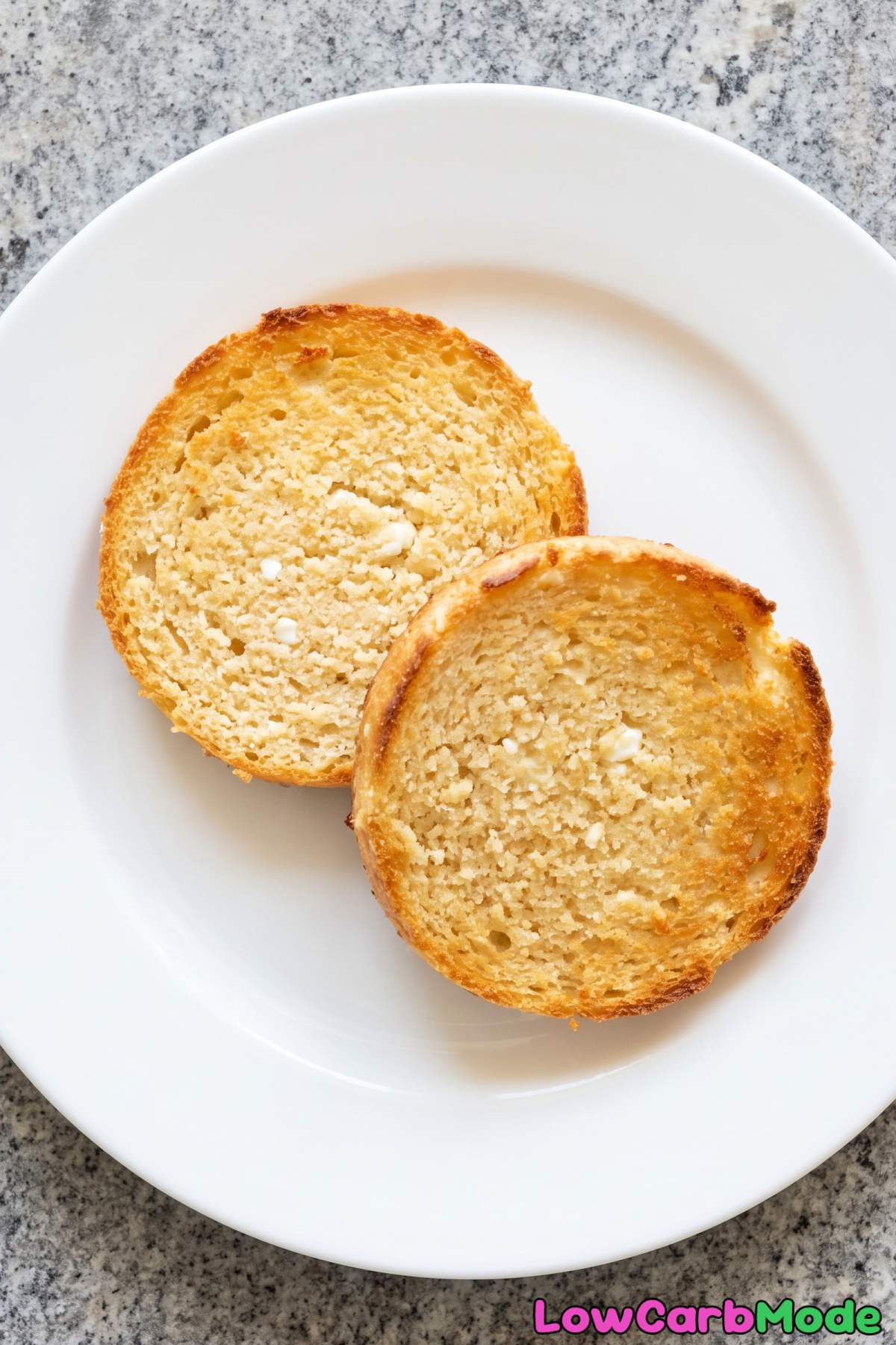 Simple homemade keto 90-second bread slice