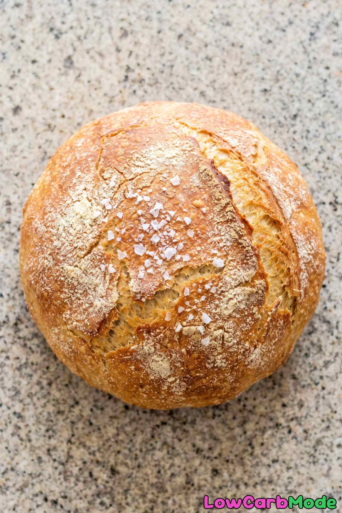 Soft keto cottage cheese artisan bread