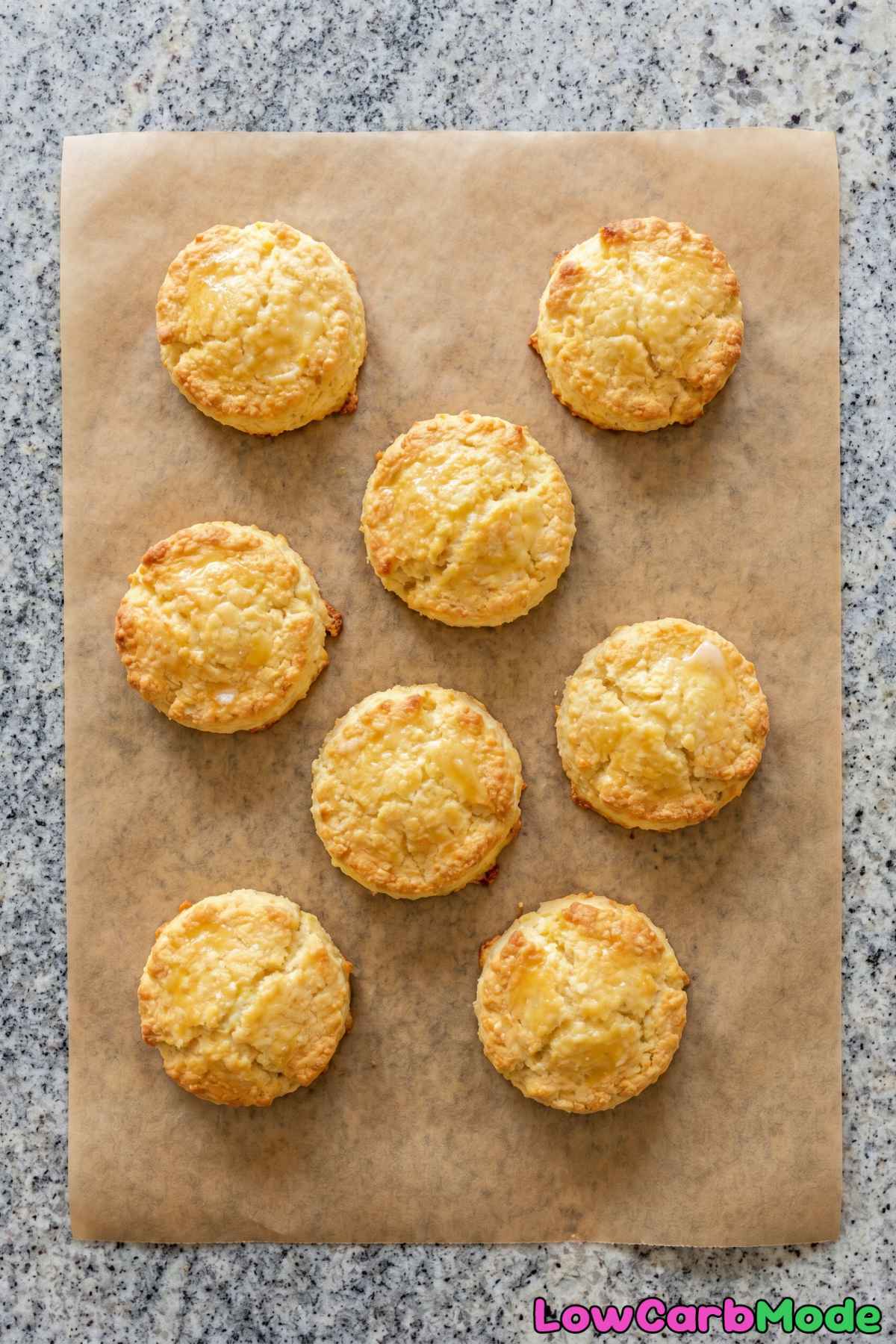 Buttery keto cottage cheese biscuits