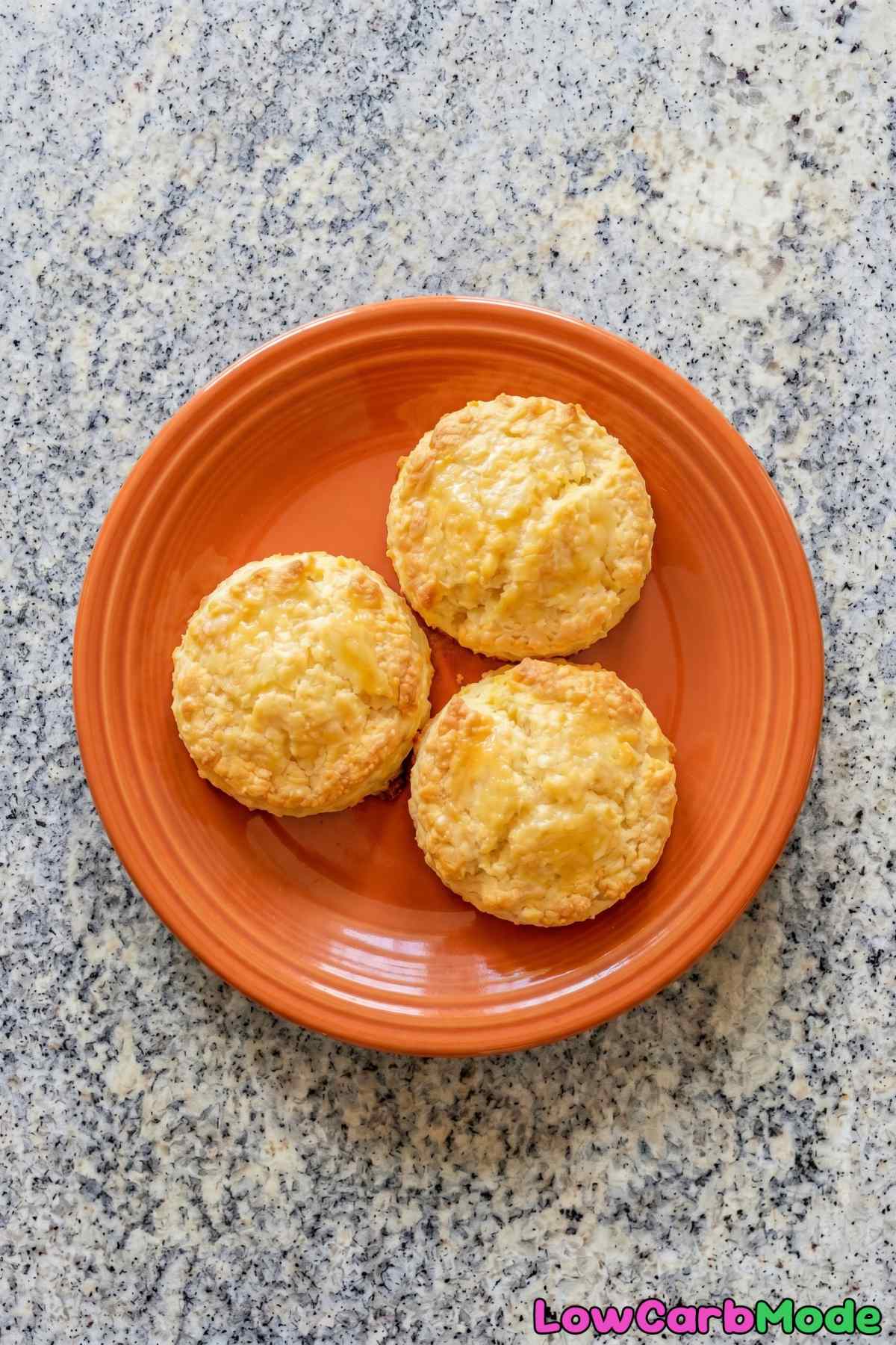 Warm keto cottage cheese biscuits