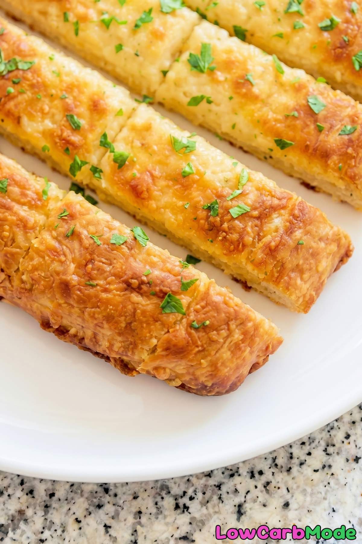 Savory keto cottage cheese breadsticks