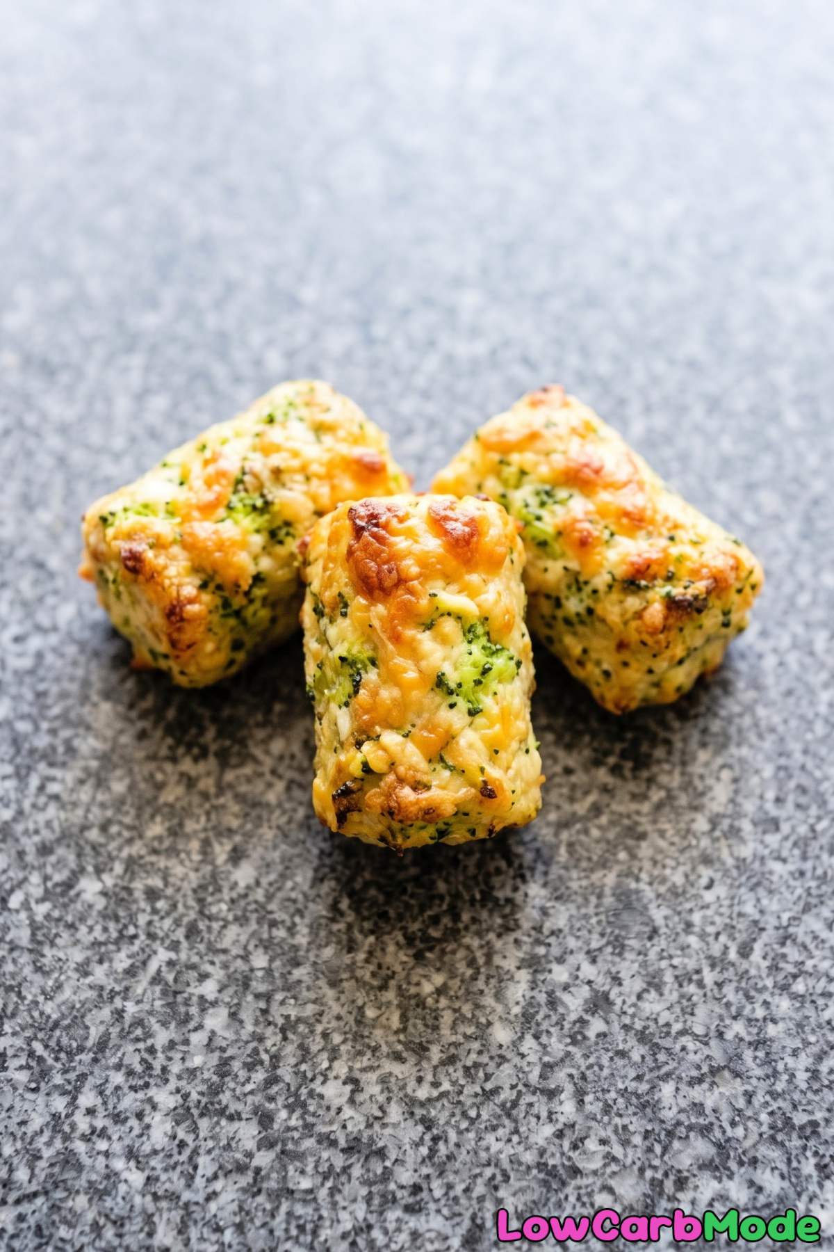 Baked keto broccoli cheddar tots