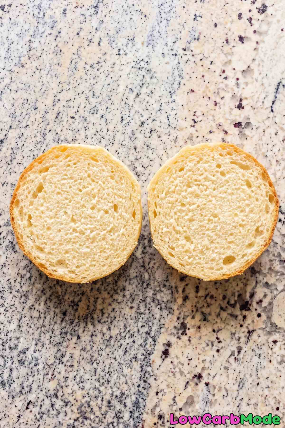 baked cottage cheese burger buns