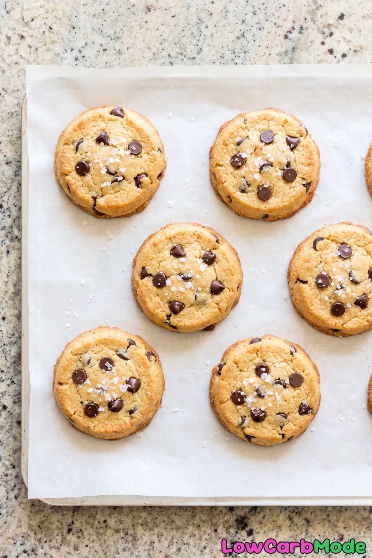 Soft keto cottage cheese chocolate chip cookies