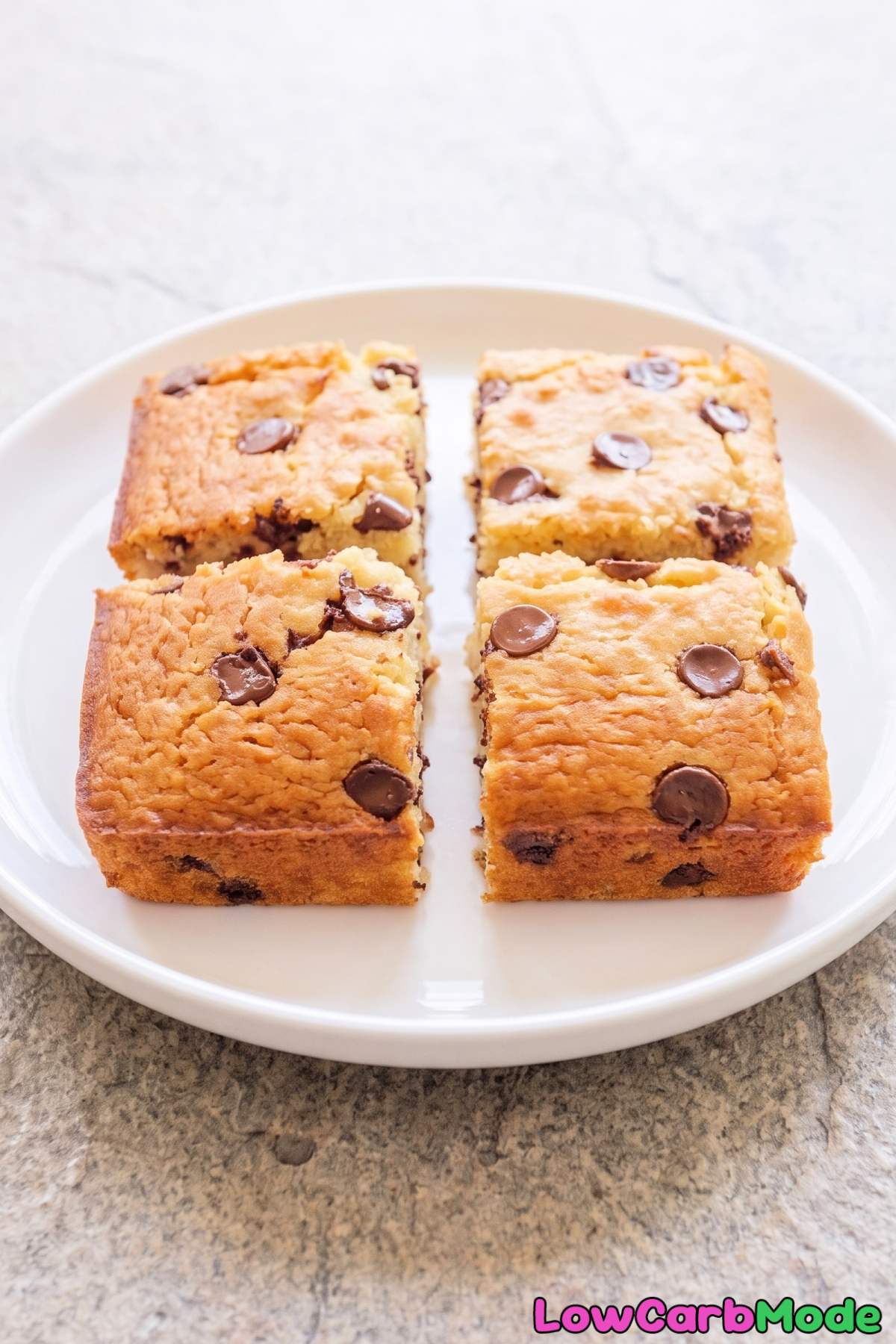 Keto chocolate chip cottage cheese cake