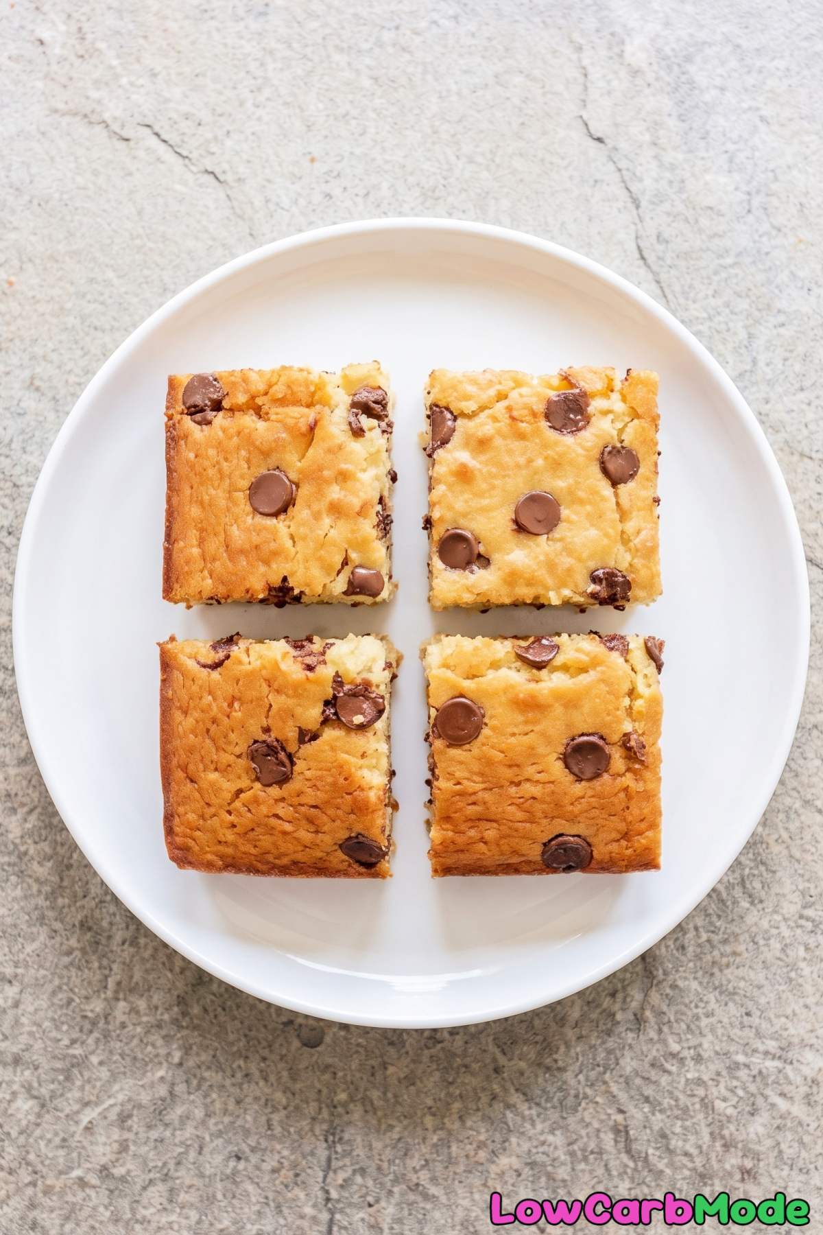 Cottage cheese chocolate chip snack cake