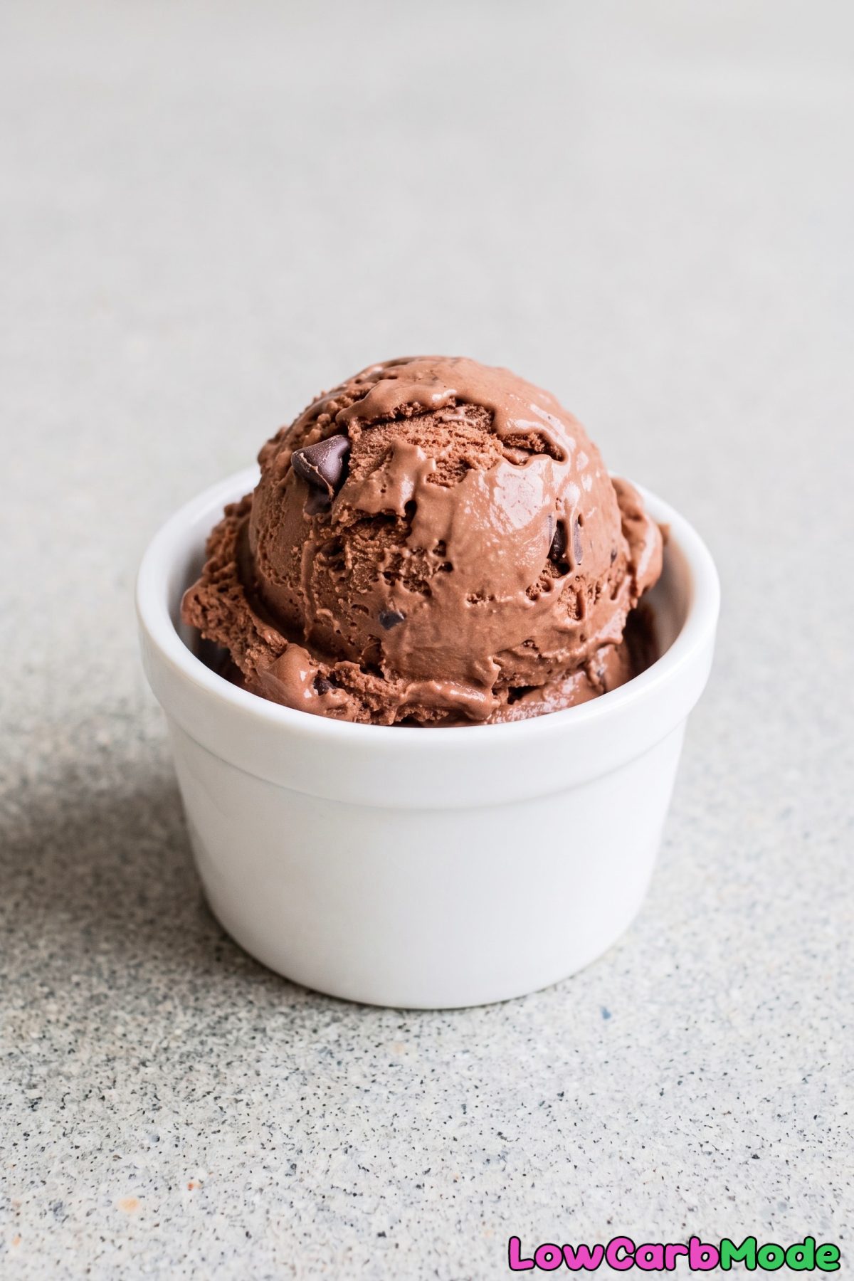 Keto Cottage Cheese Chocolate Ice Cream