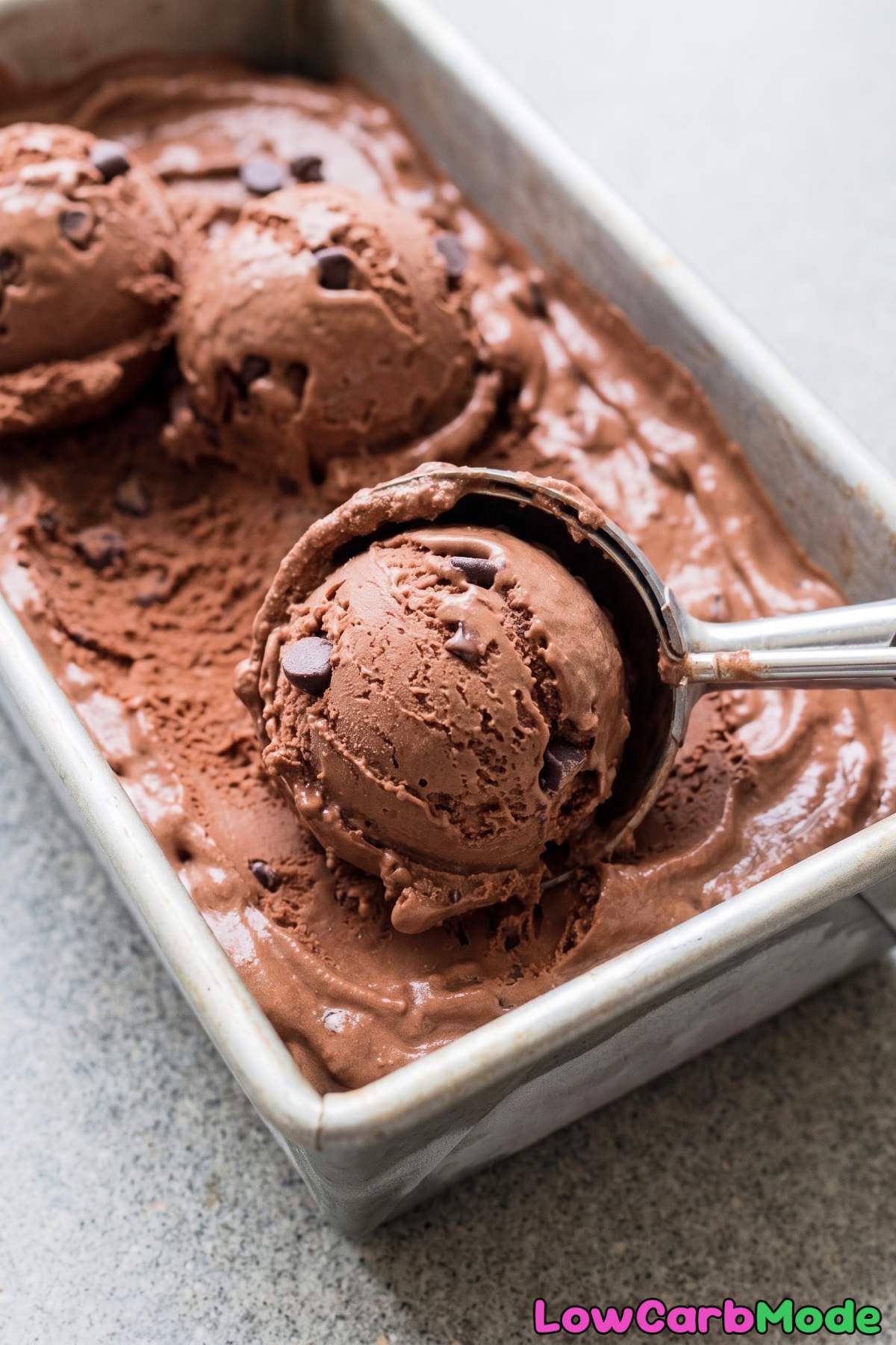 Keto Cottage Cheese Chocolate Ice Cream