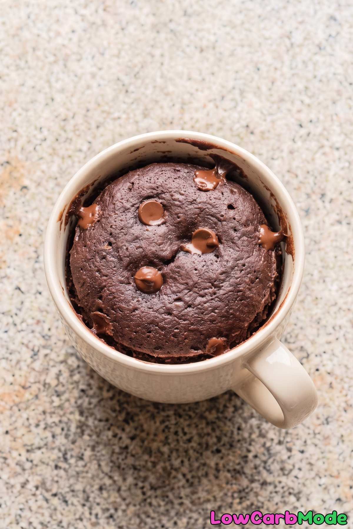 Single serve keto chocolate cottage cheese cake