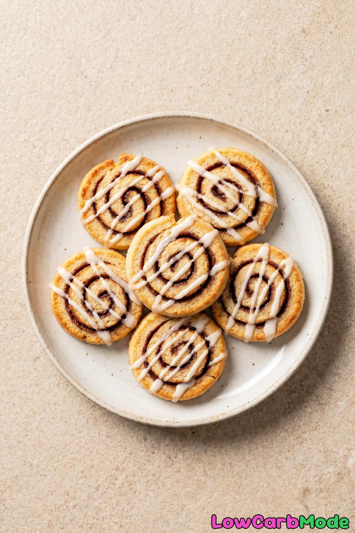 Low carb cottage cheese cinnamon swirl cookies