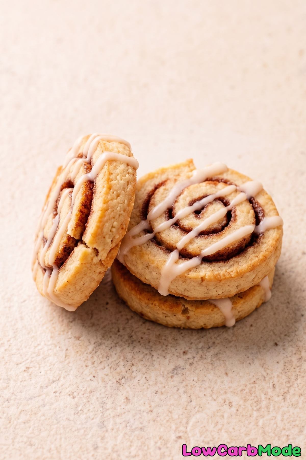 Soft keto cottage cheese cinnamon cookies