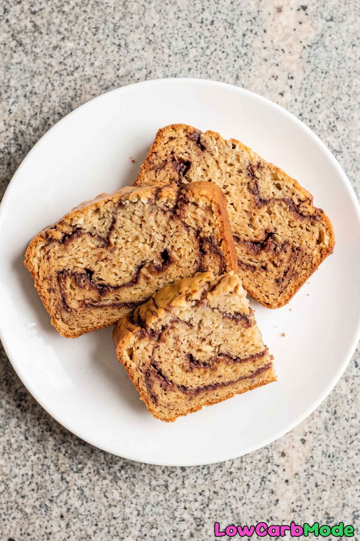 Soft keto cottage cheese cinnamon bread