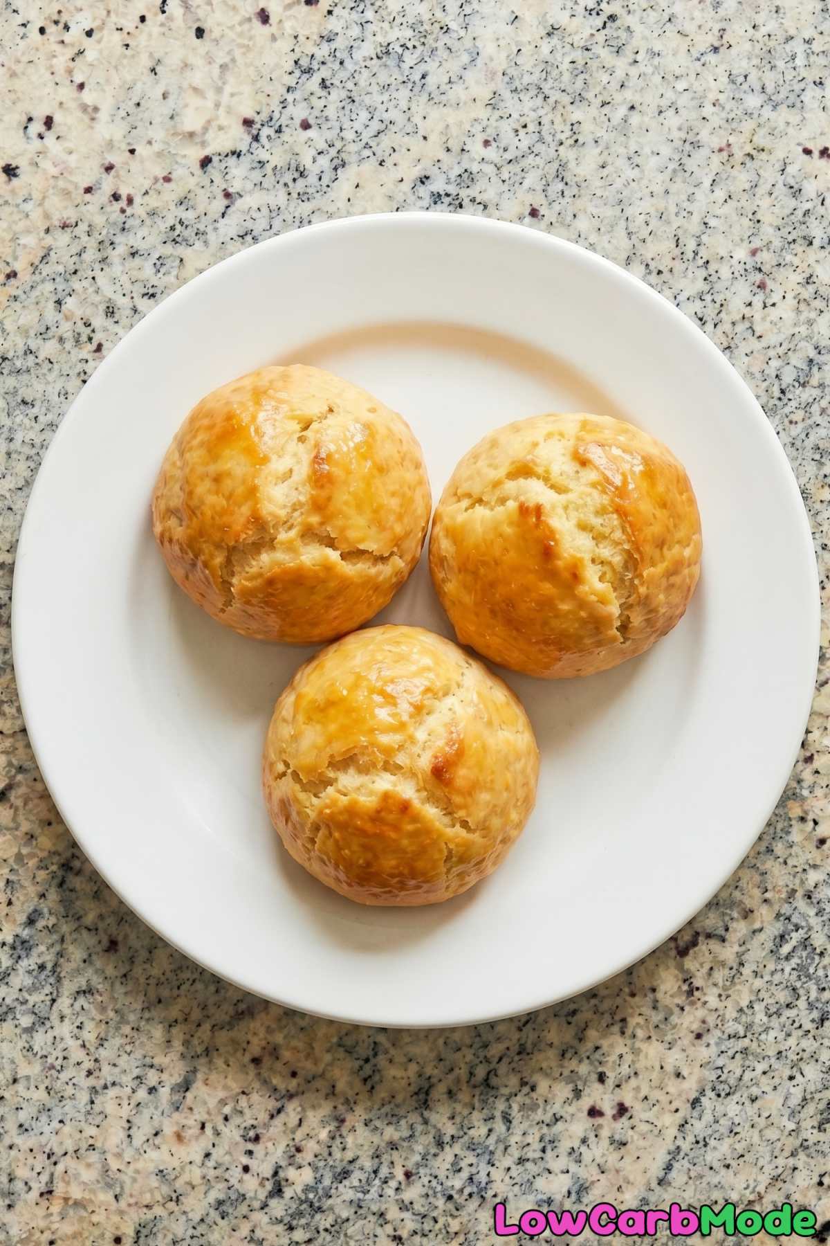 Golden keto cottage cheese dinner rolls