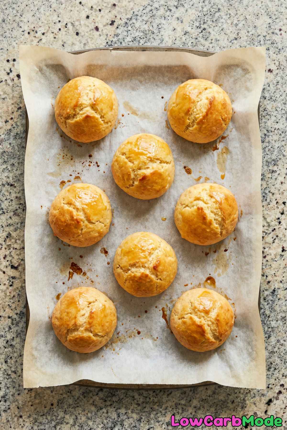 Fresh keto cottage cheese dinner rolls