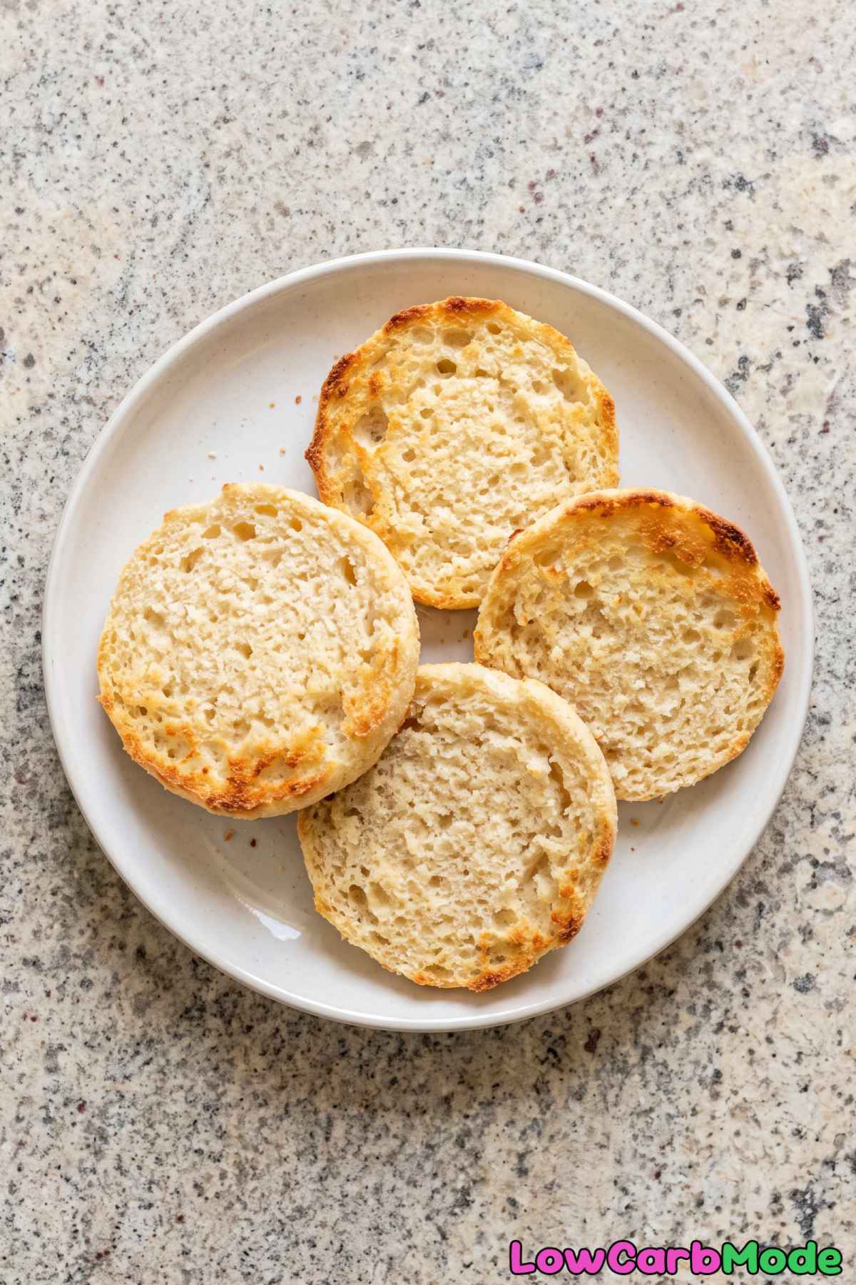Easy keto cottage cheese English muffin