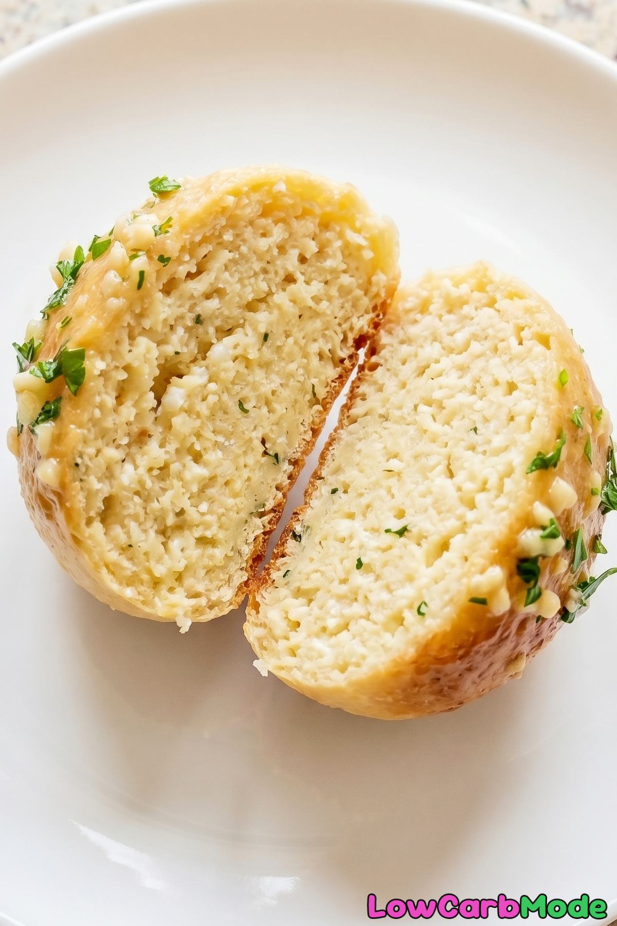 Soft keto cottage cheese garlic rolls