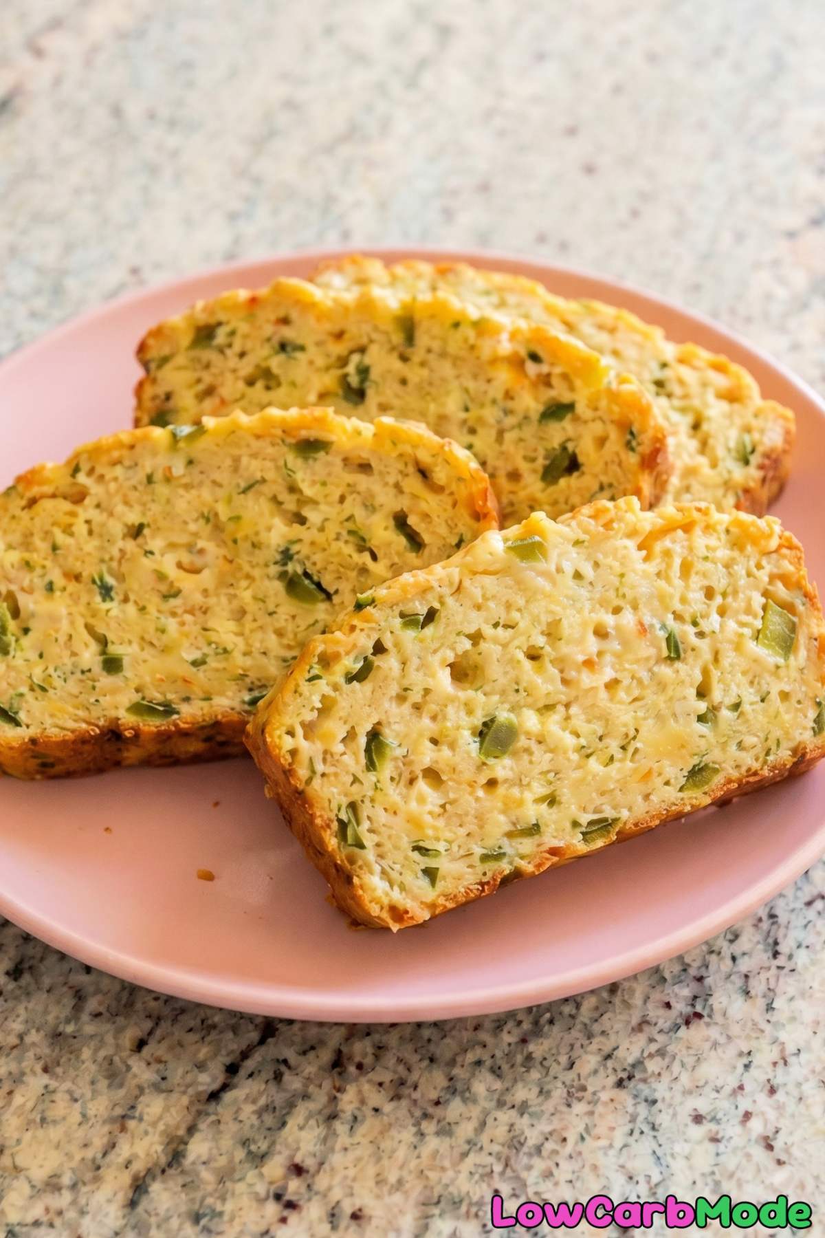 Fresh keto cottage cheese jalapeno bread