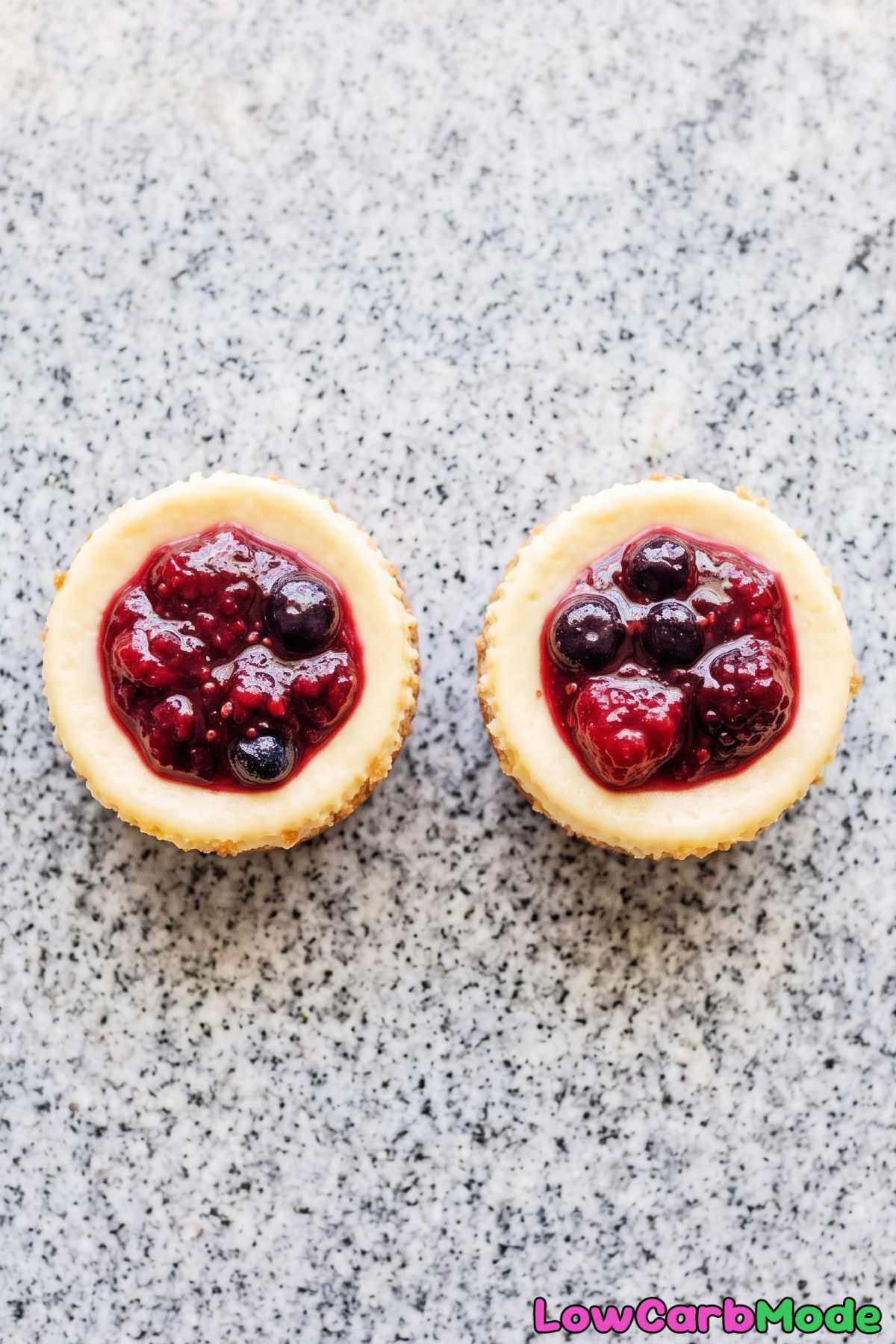 Creamy keto cottage cheese mini cheesecakes
