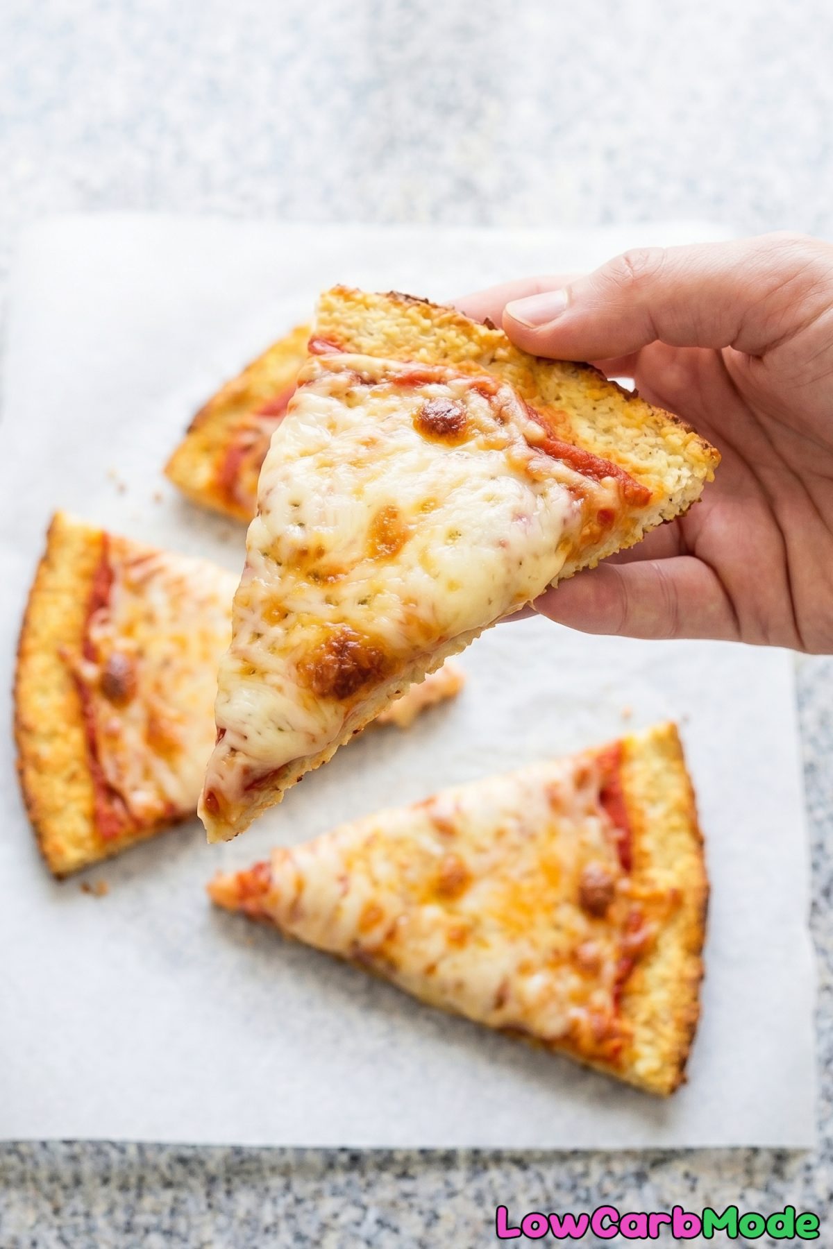 Savory keto cottage cheese pizza crust