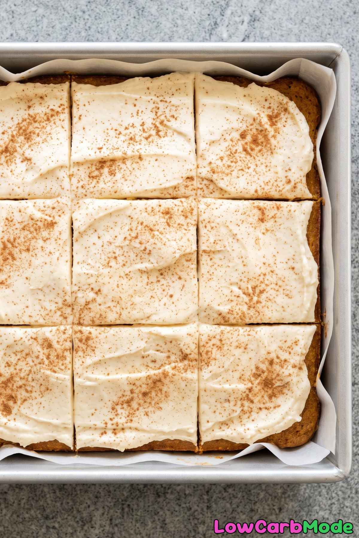 Rich keto pumpkin spice cottage cheese cake