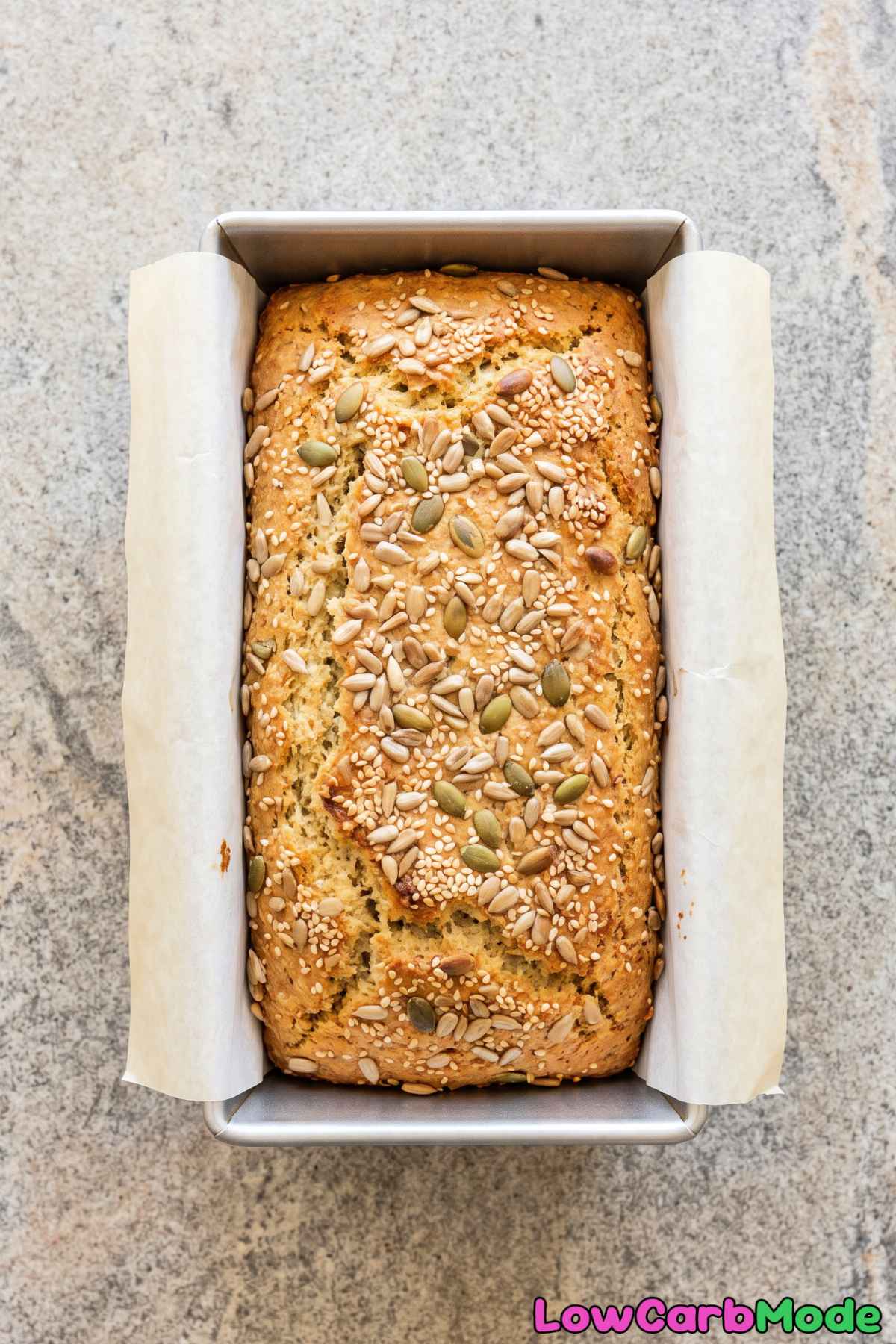 Nutty keto cottage cheese bread slice