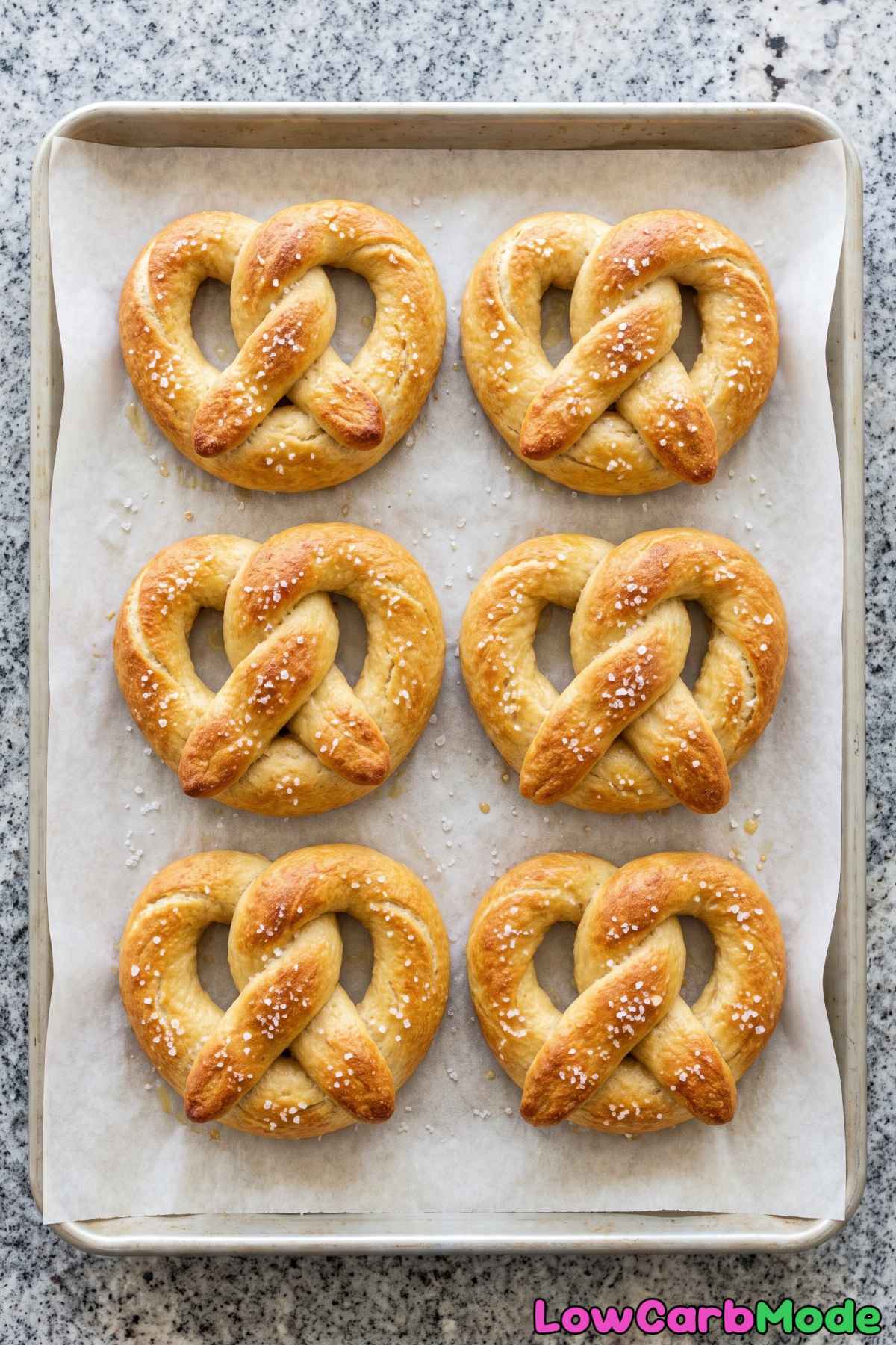 Salty low carb cottage cheese pretzels