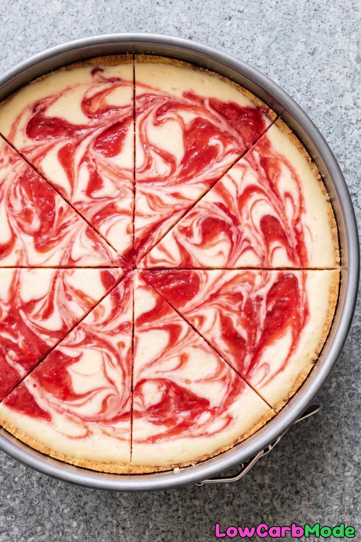 Rich cottage cheese strawberry cheesecake
