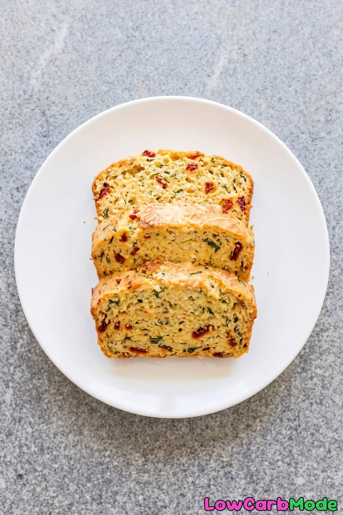 Homemade keto cottage cheese bread slice