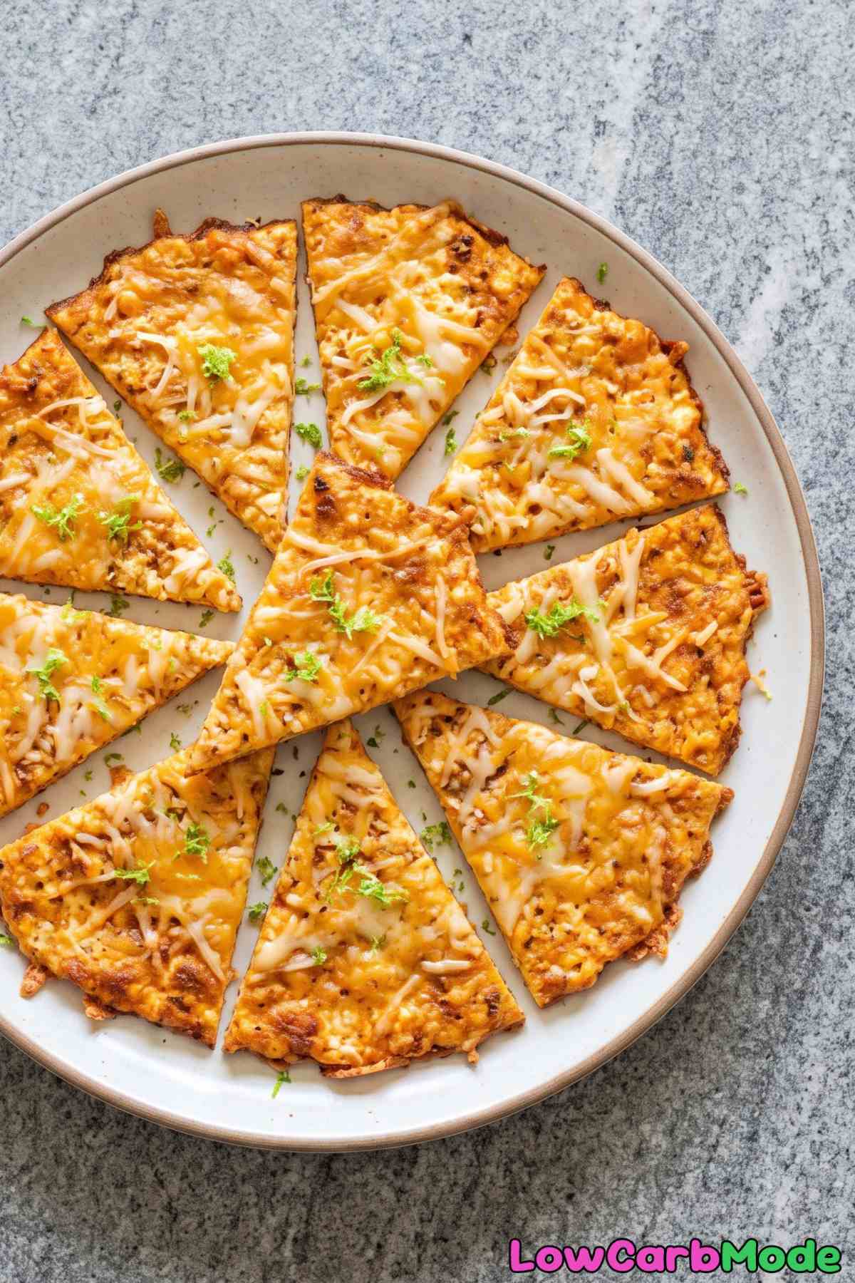 Taco seasoned cottage cheese crisps
