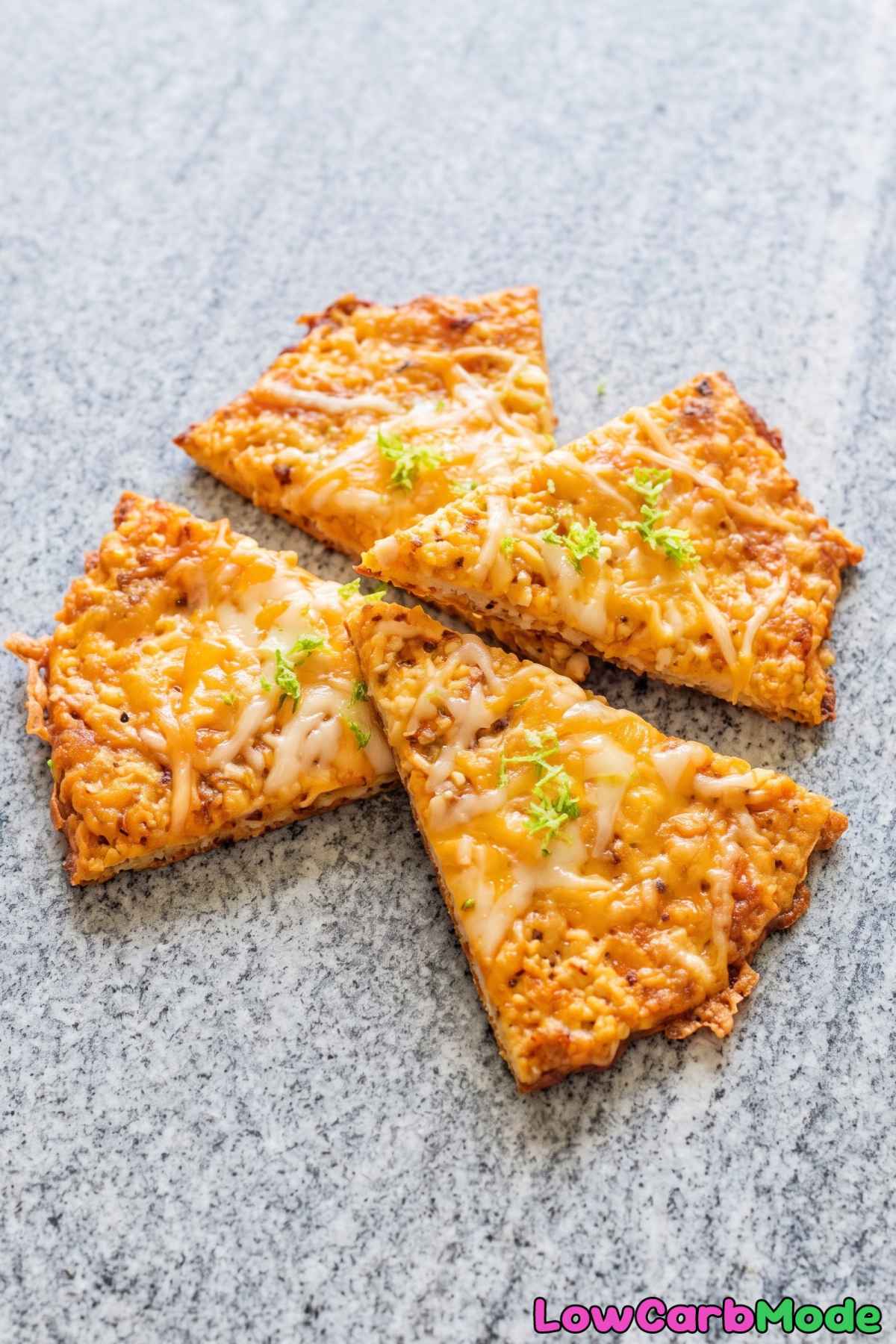 Warm homemade cottage cheese taco chips