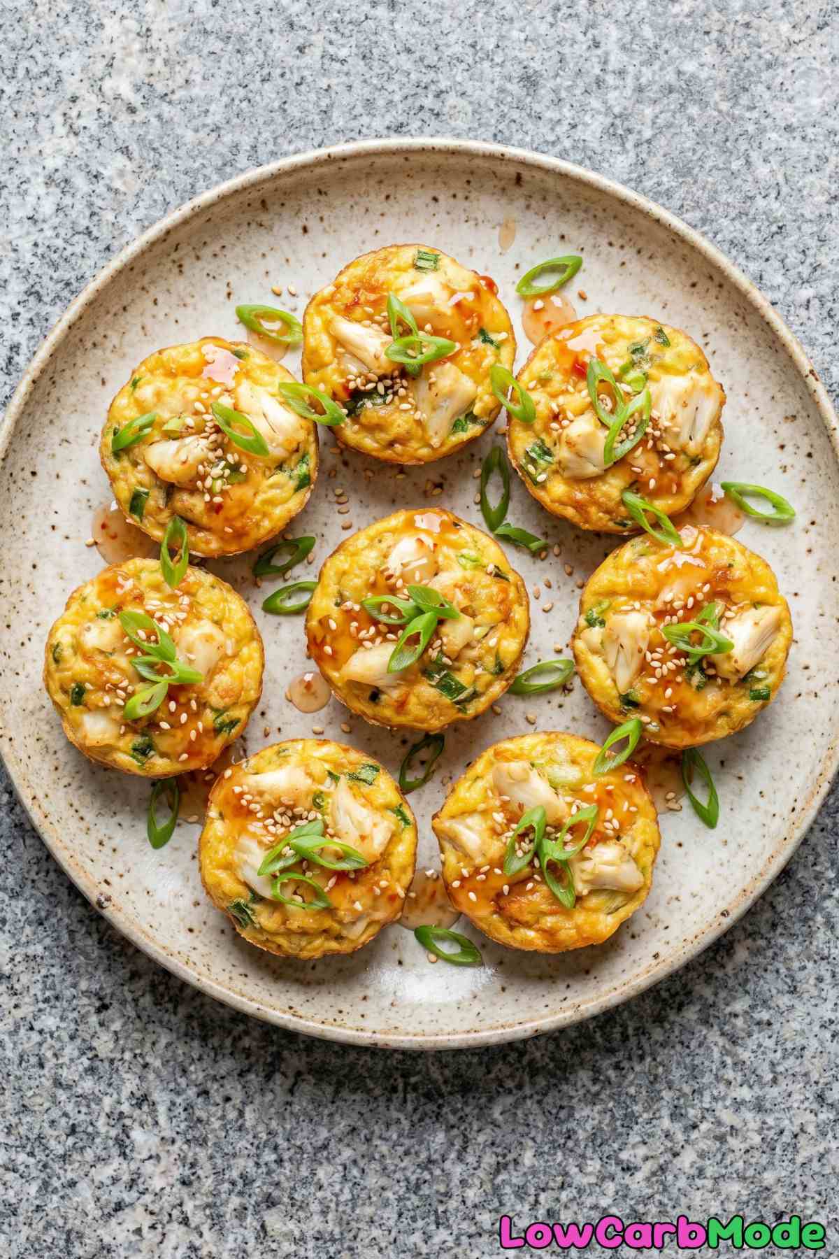 tender crab rangoon egg bites homemade