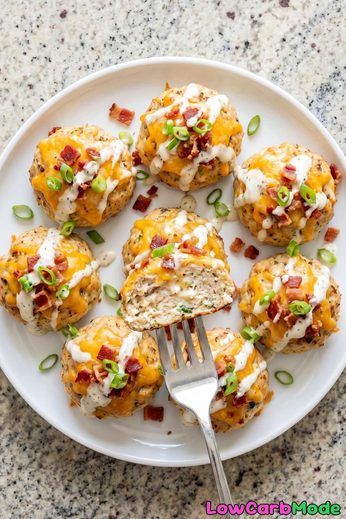rich and creamy crack chicken meatballs