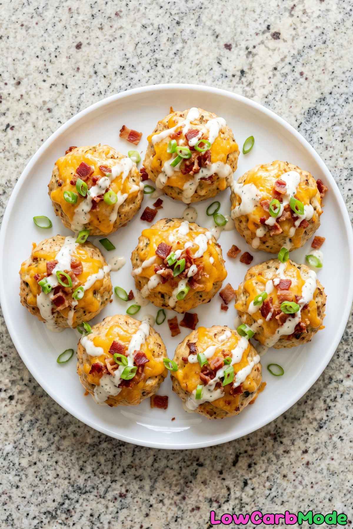 easy keto crack chicken meatballs