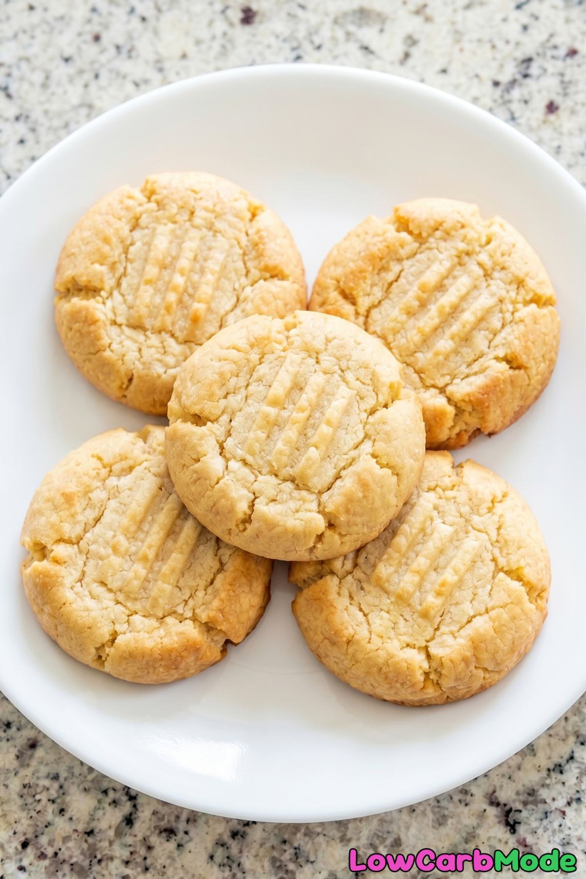 Fluffy keto cream cheese cookies freshly baked