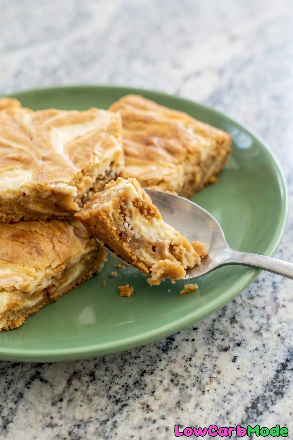 tempting cream cheese keto blondies